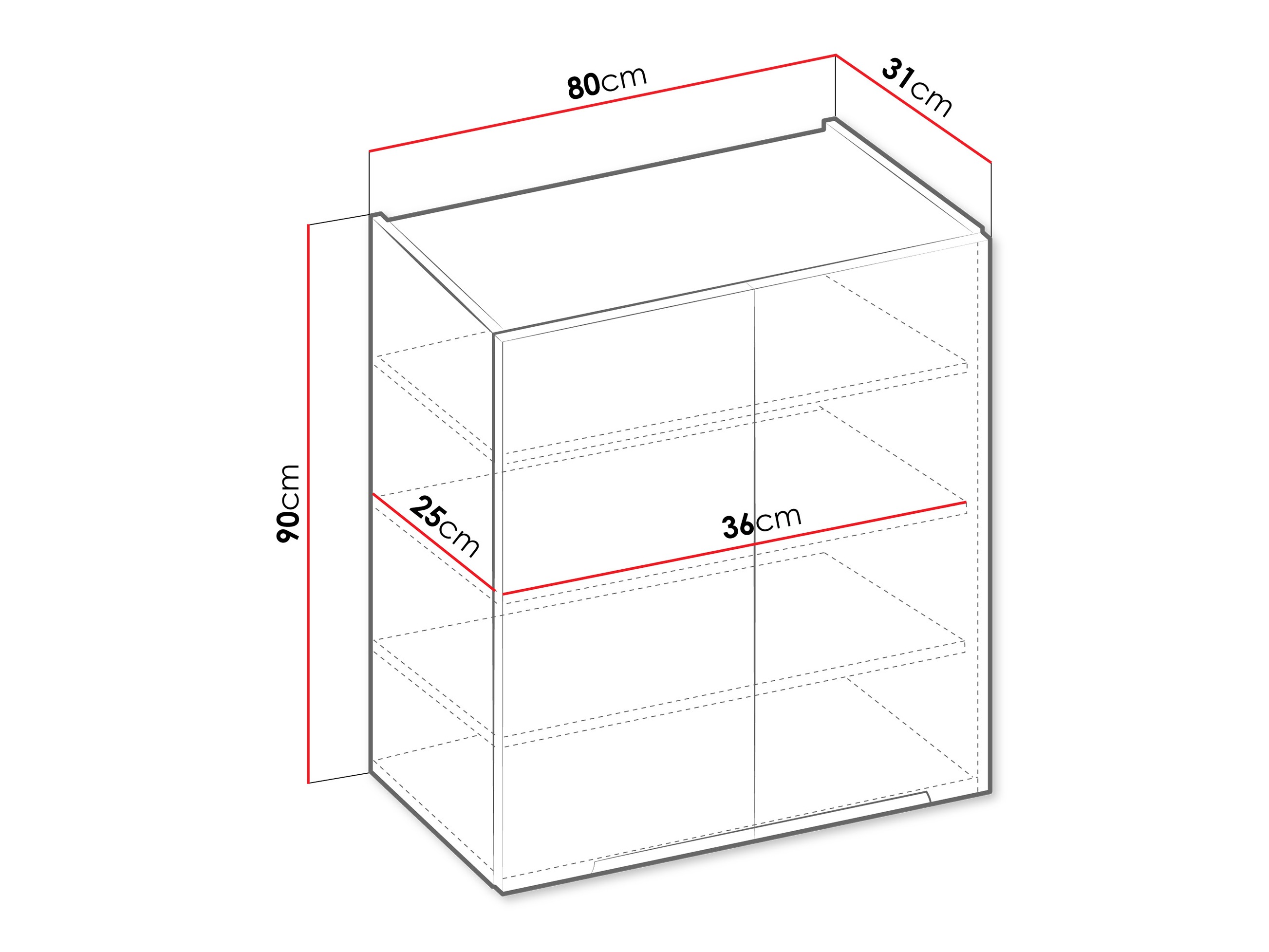 Armário modular suspenso Sole 149