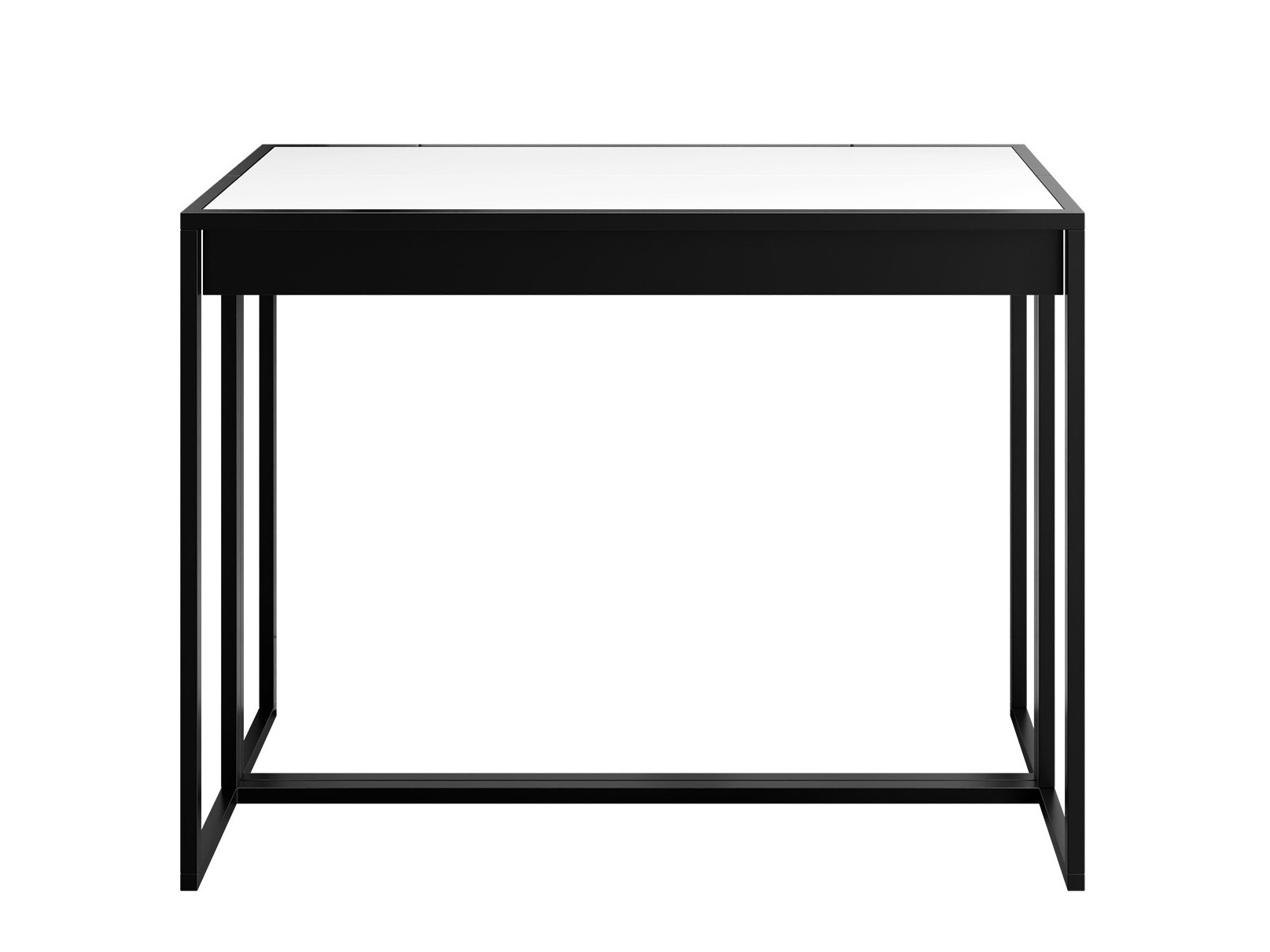 Mesa dobrável Oswego 180 (Branco + Preto)