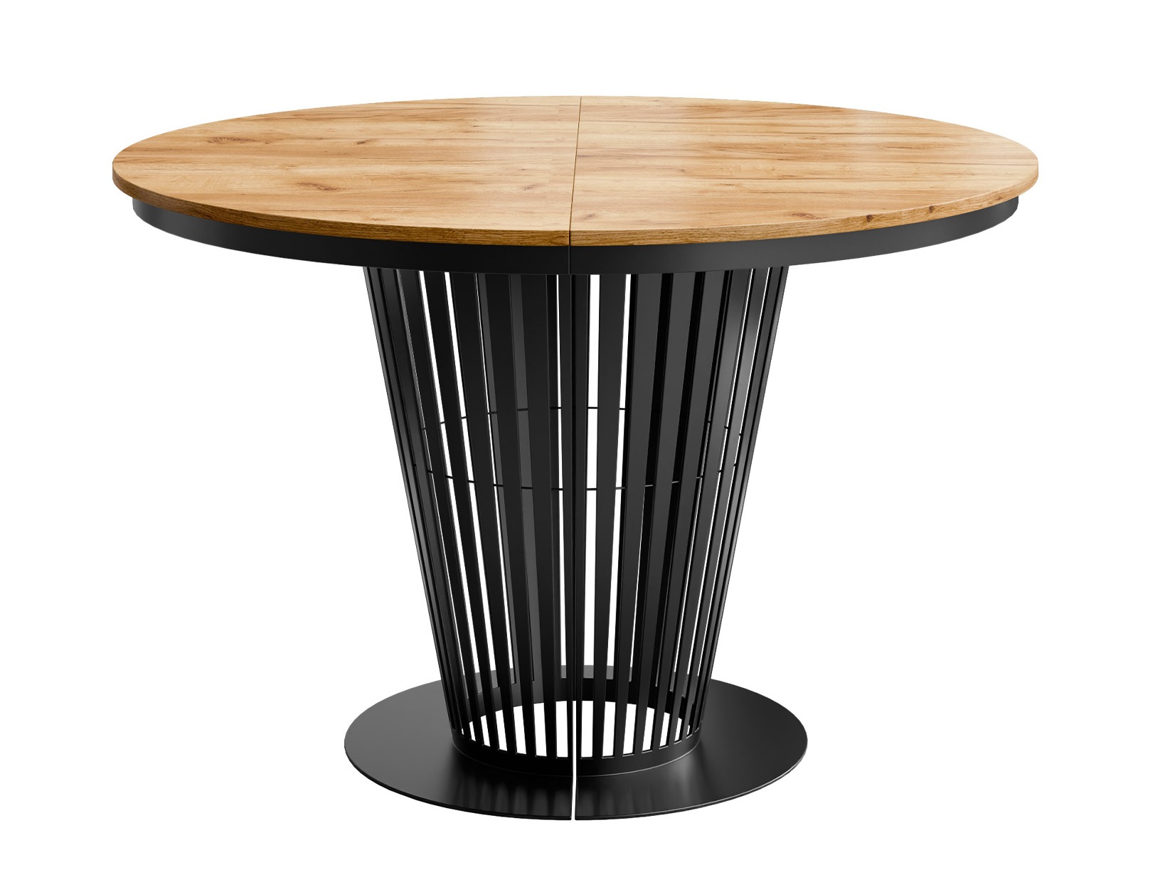 Mesa Oswego 181 (Preto + Craft carvalho)