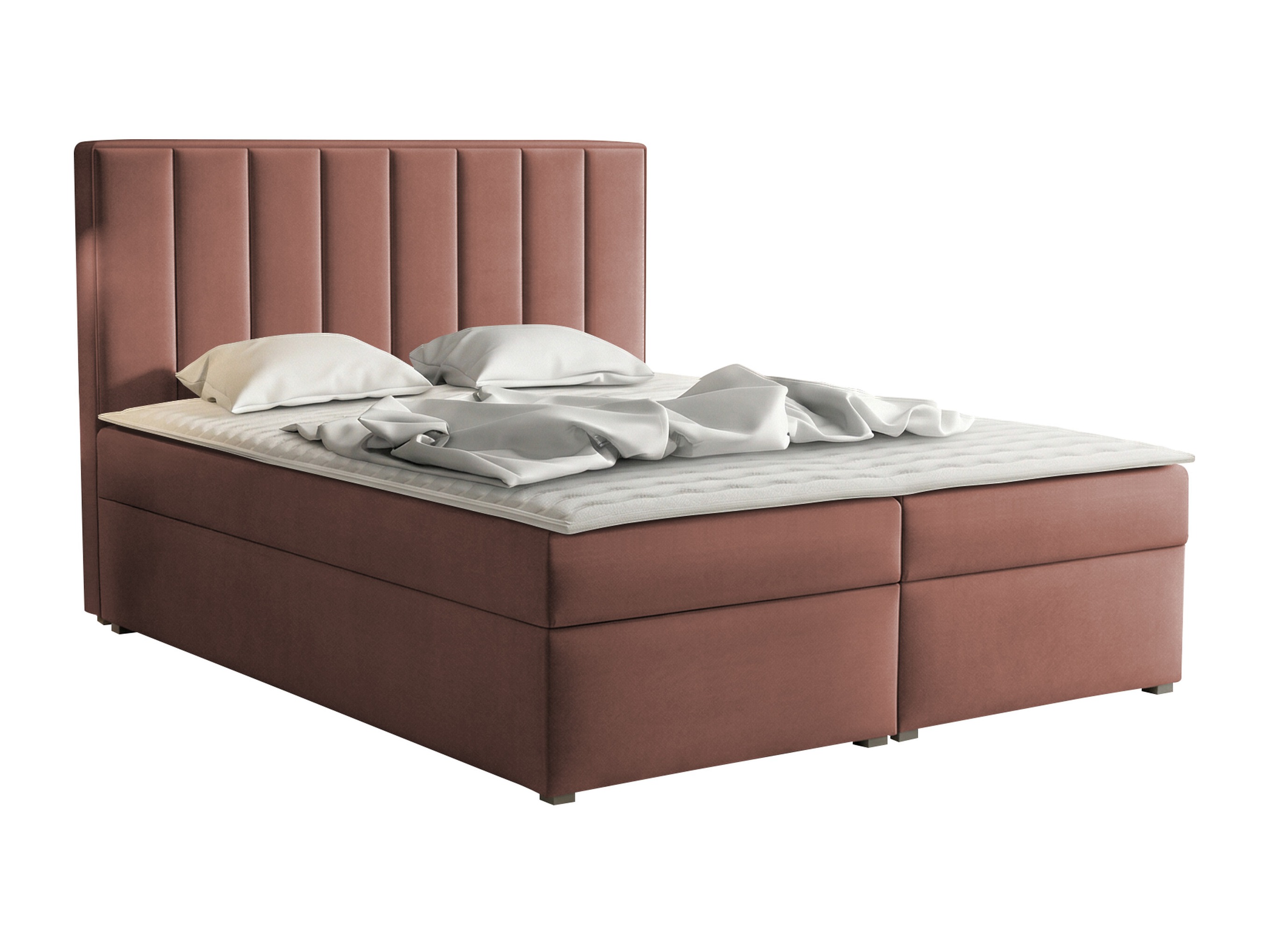 Cama continental Pomona 116 (Magic veludo 2258)