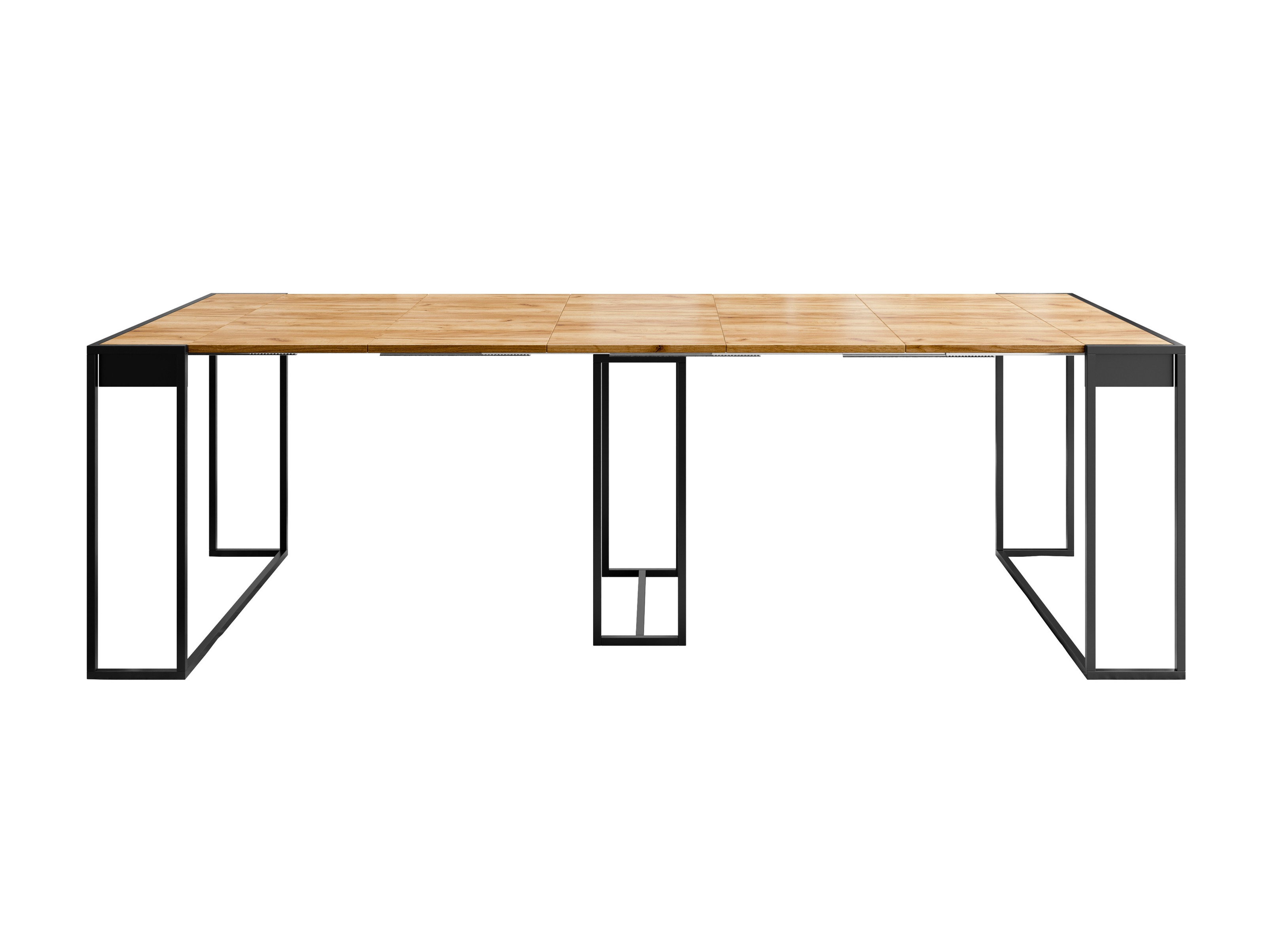 Mesa dobrável Oswego 180 (Preto + Craft carvalho)