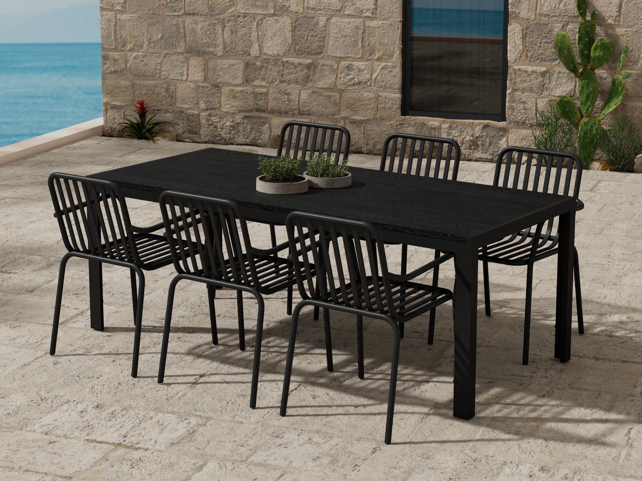 Conjunto de mesa e cadeiras Dallas 5234