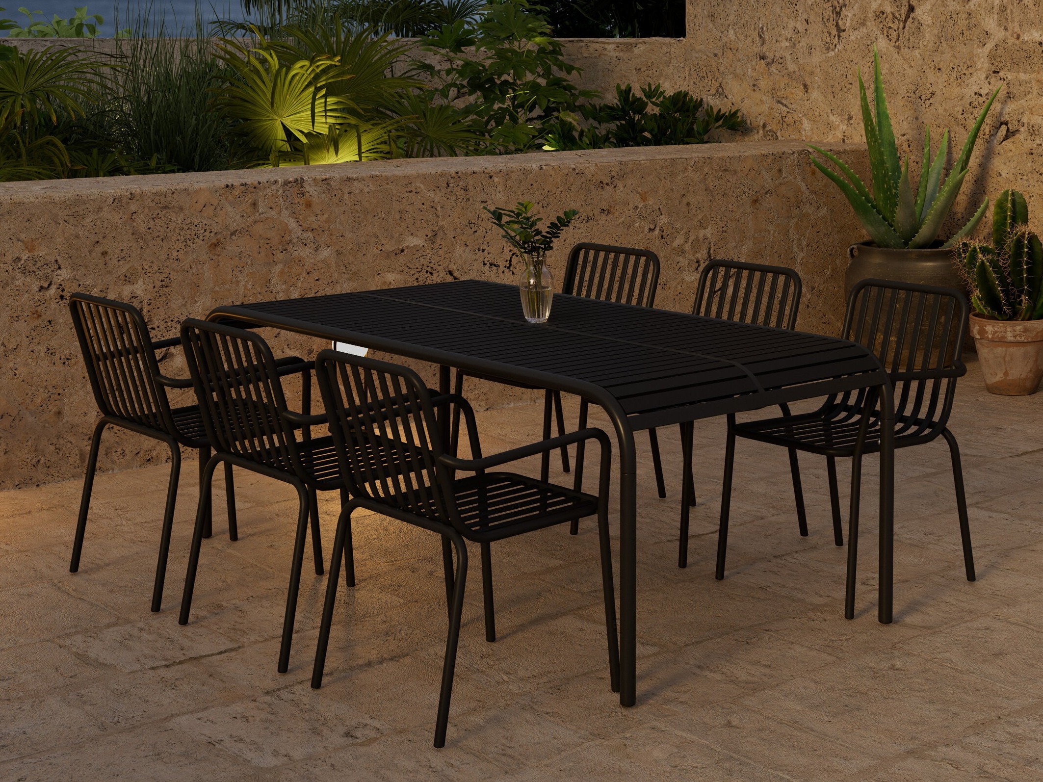Conjunto de mesa e cadeiras Dallas 5236