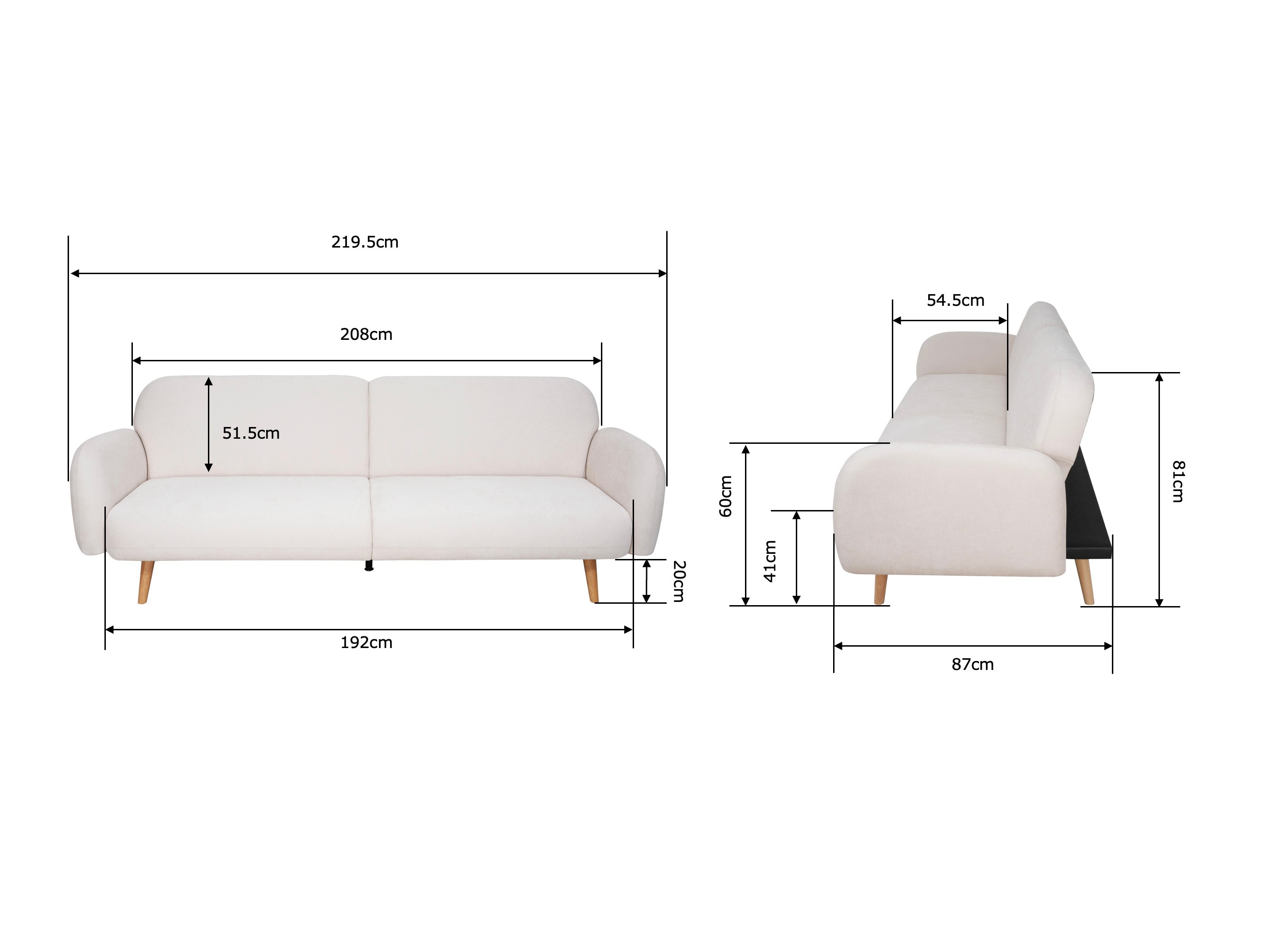 Sofá-cama Comfivo Urbas (Maloy 22)