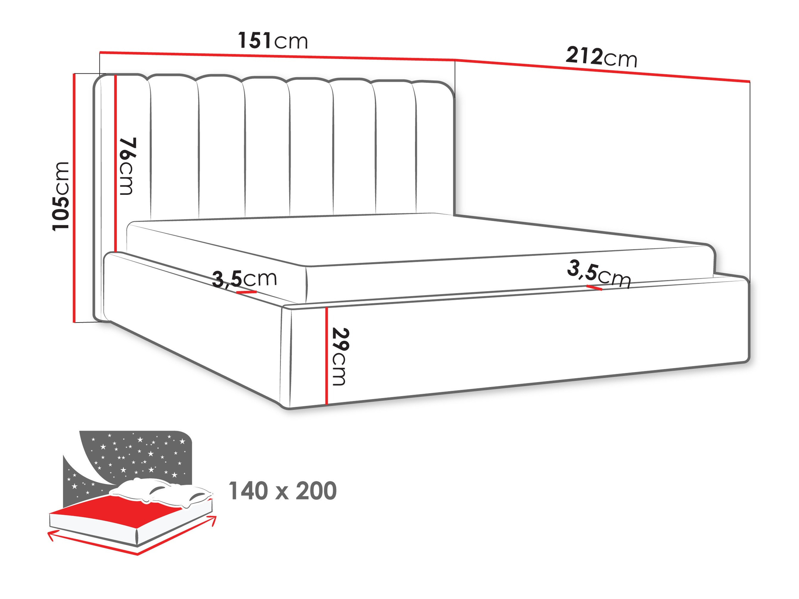 Cama ComfiDream 209 (Margo 227.04)