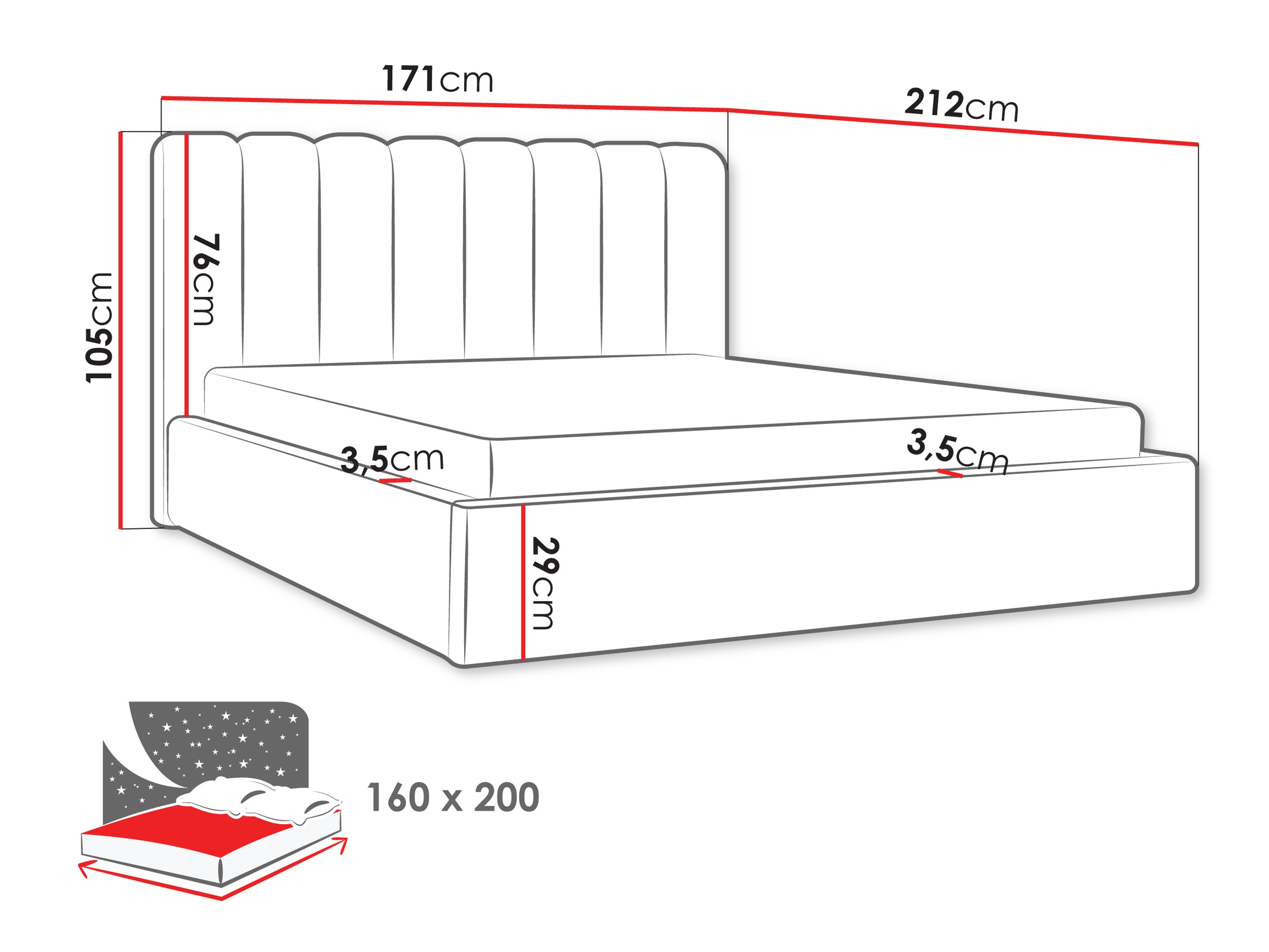 Cama ComfiDream Stylos (Margo 227.04)
