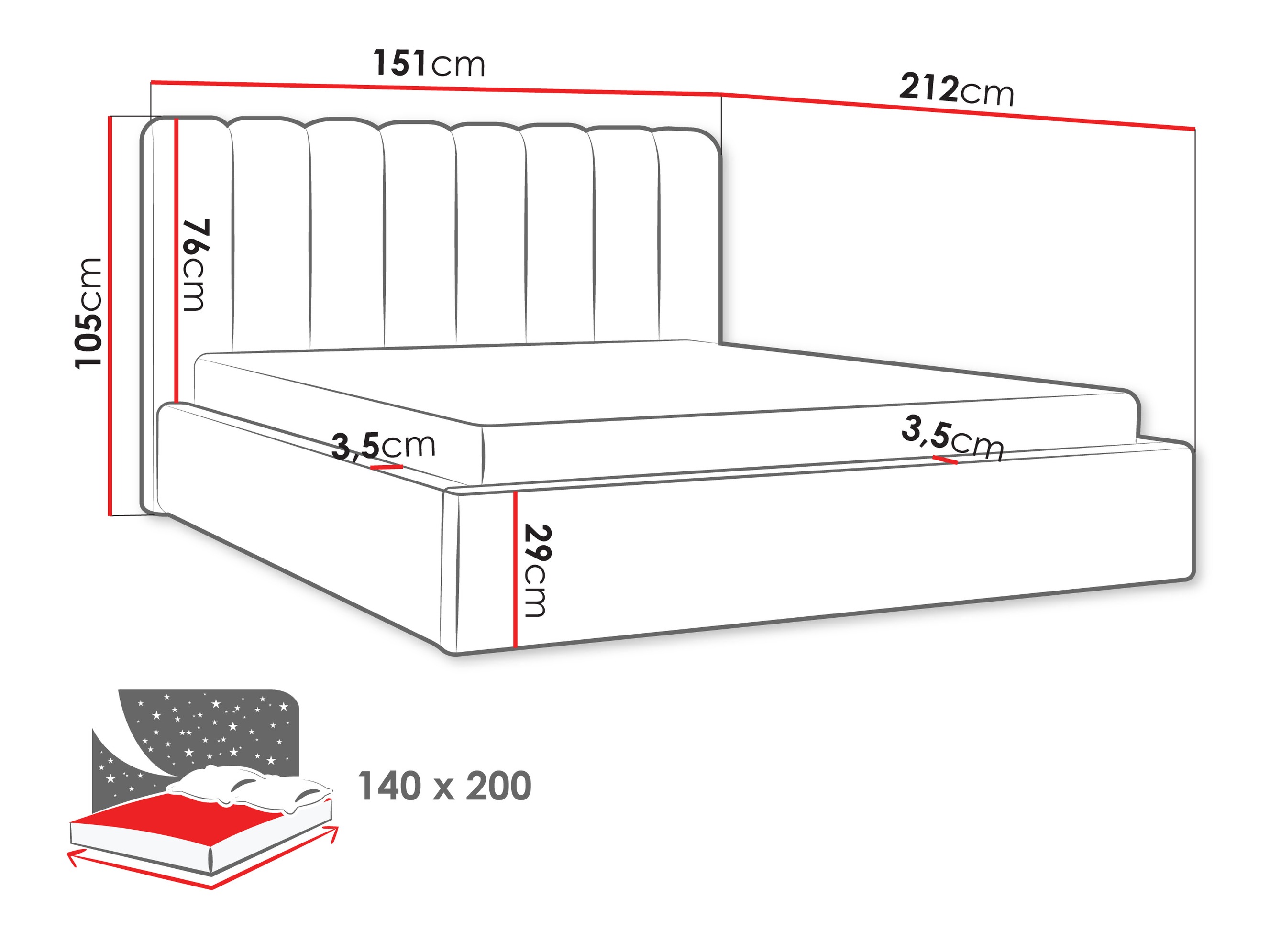 Cama ComfiDream Stylos (Margo 227.07)