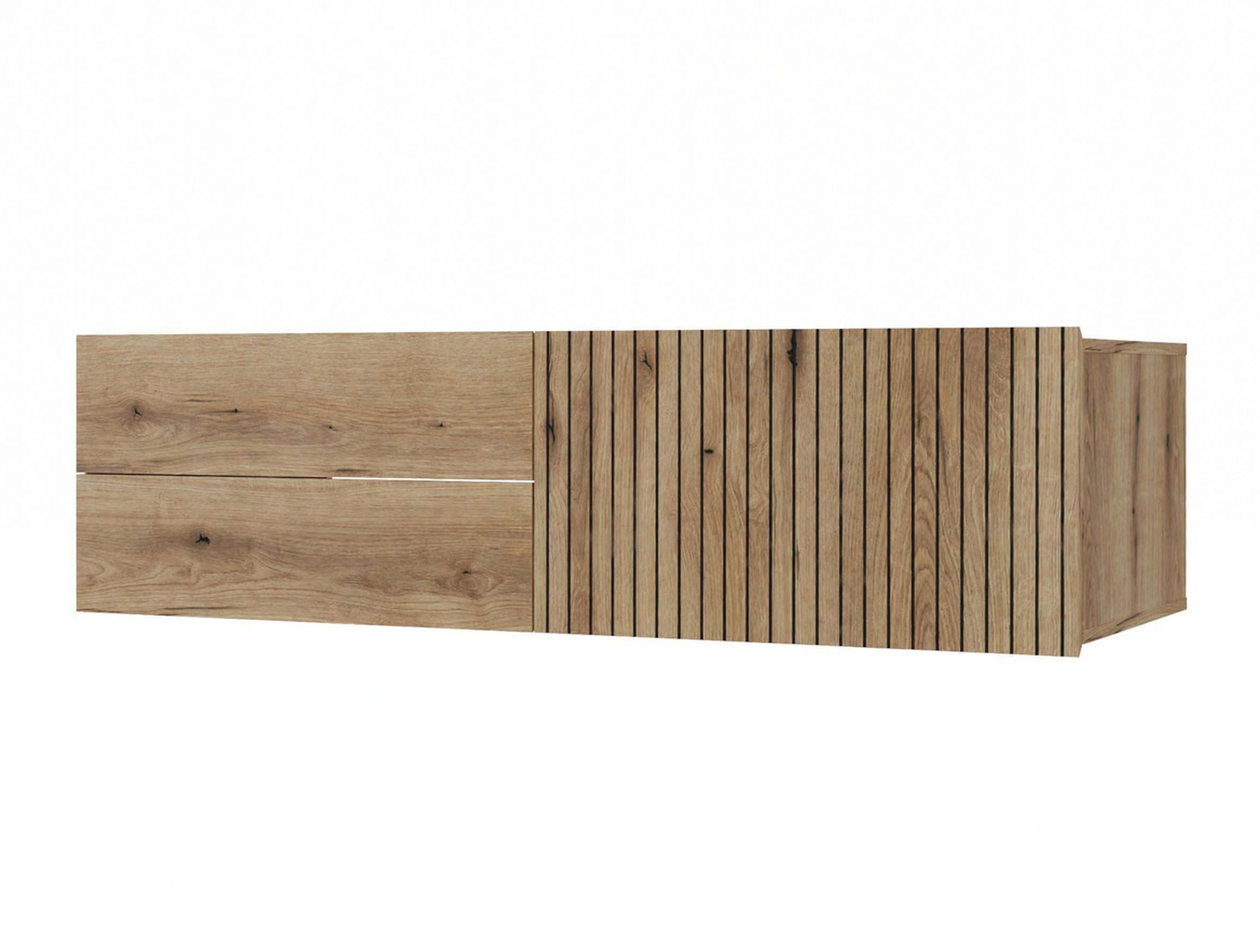 Armário suspenso para casa de banho para lavatório Mandeville 363 (Carvalho)