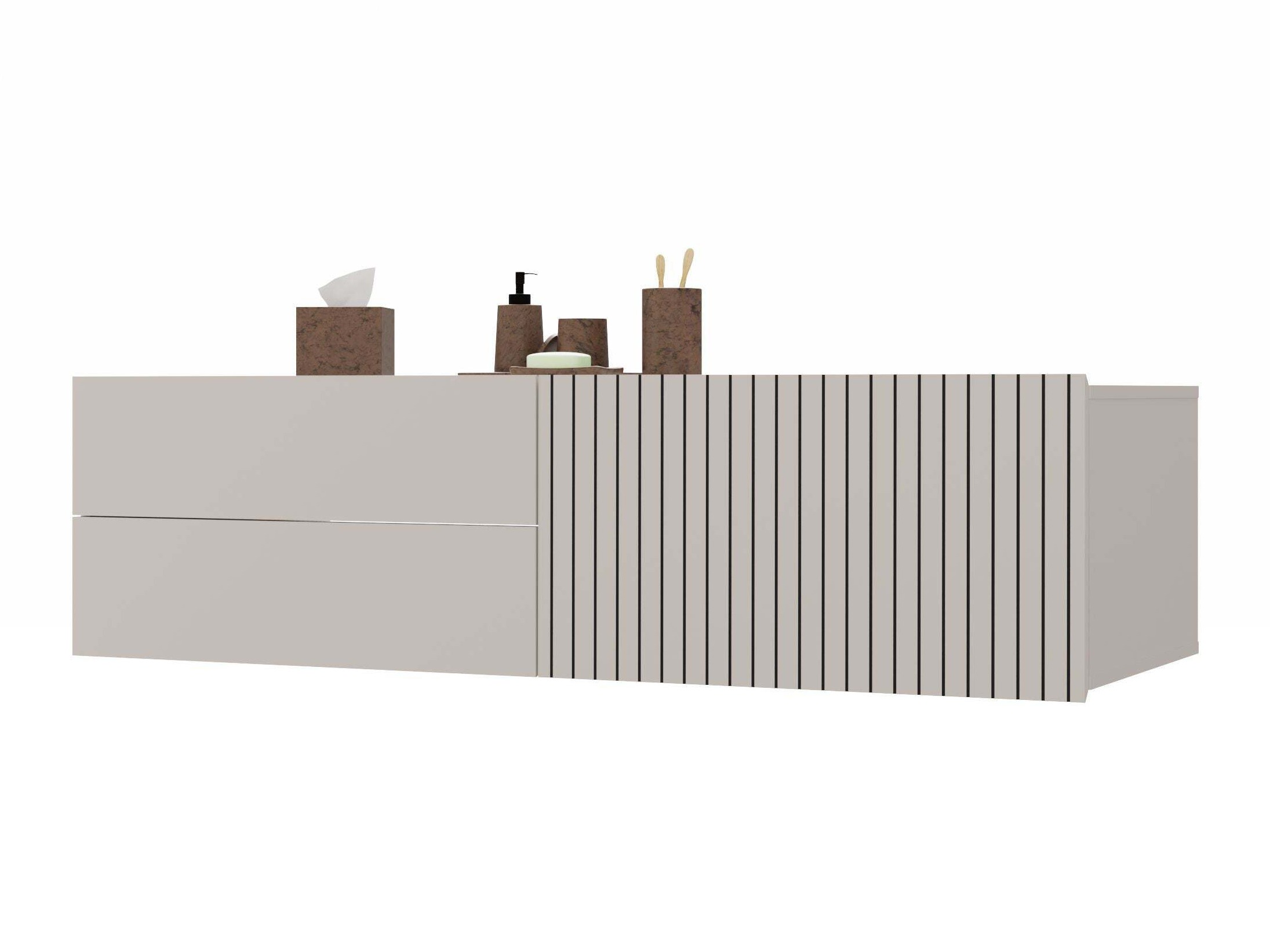 Armário suspenso para casa de banho para lavatório Mandeville 363 (Caxemira)