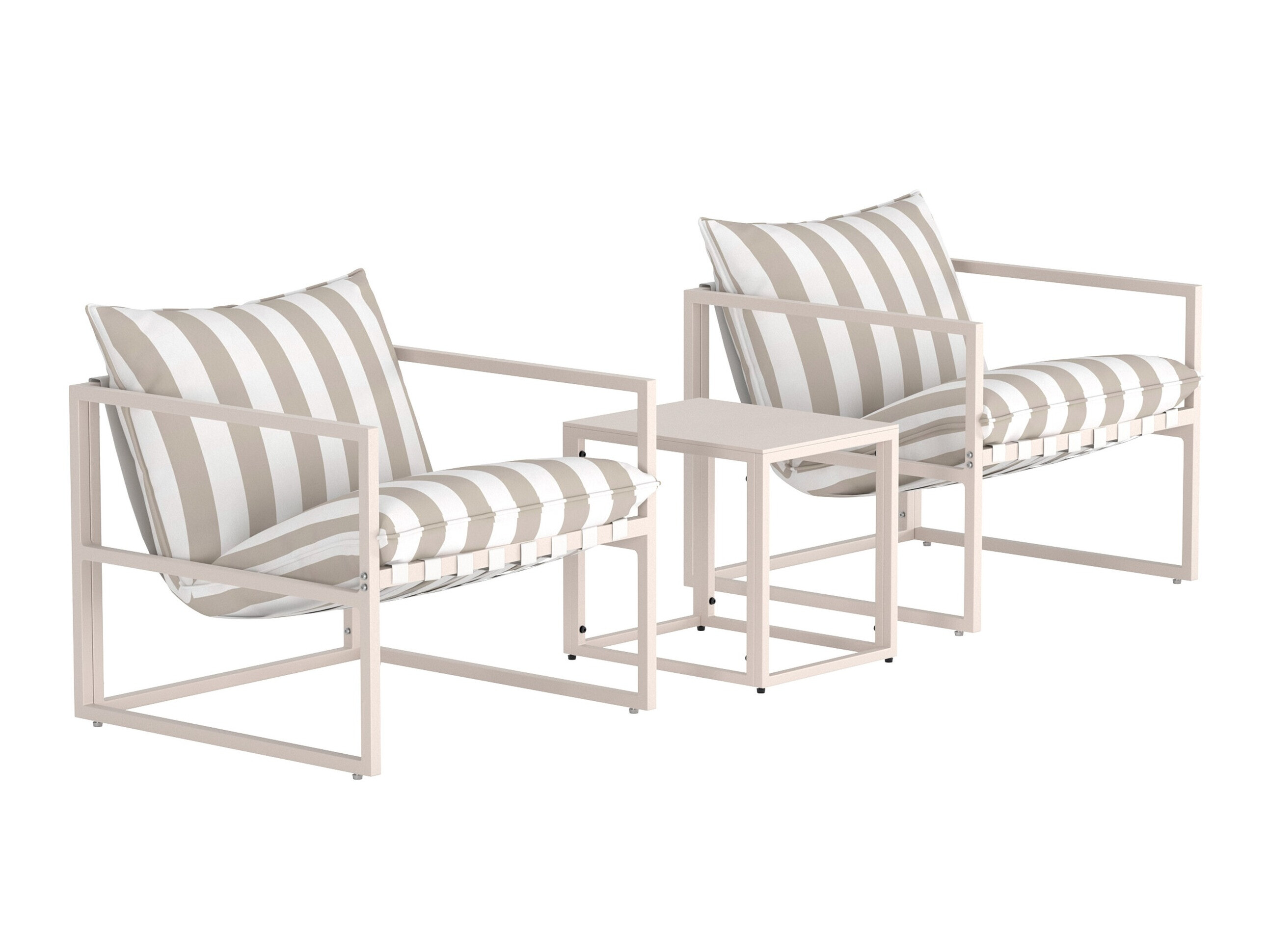 Conjunto de mobiliário para o exterior Dallas 5186 (Bege + Branco)