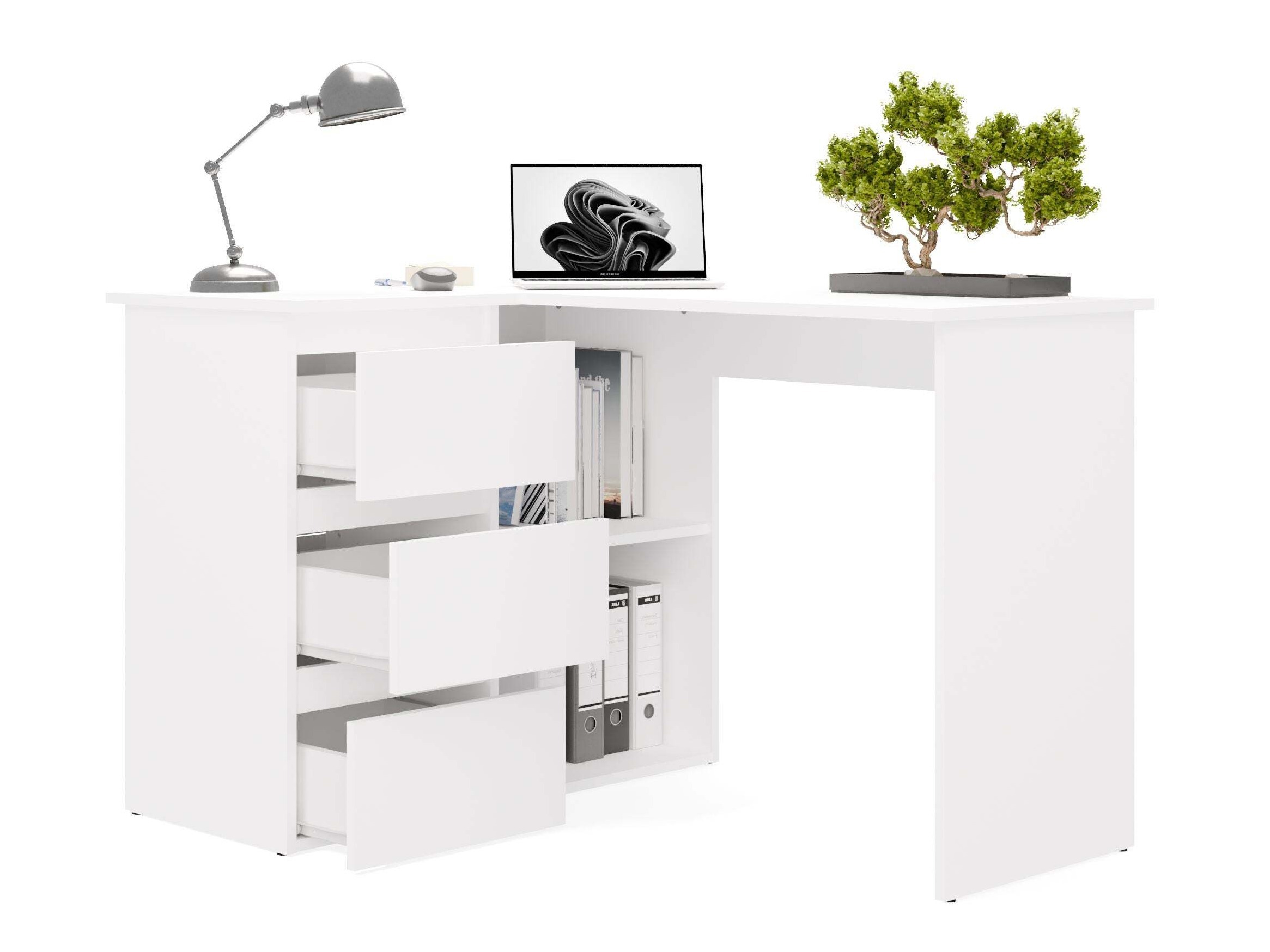 Mesa de escritório para cantos Mandeville 365 (Branco)
