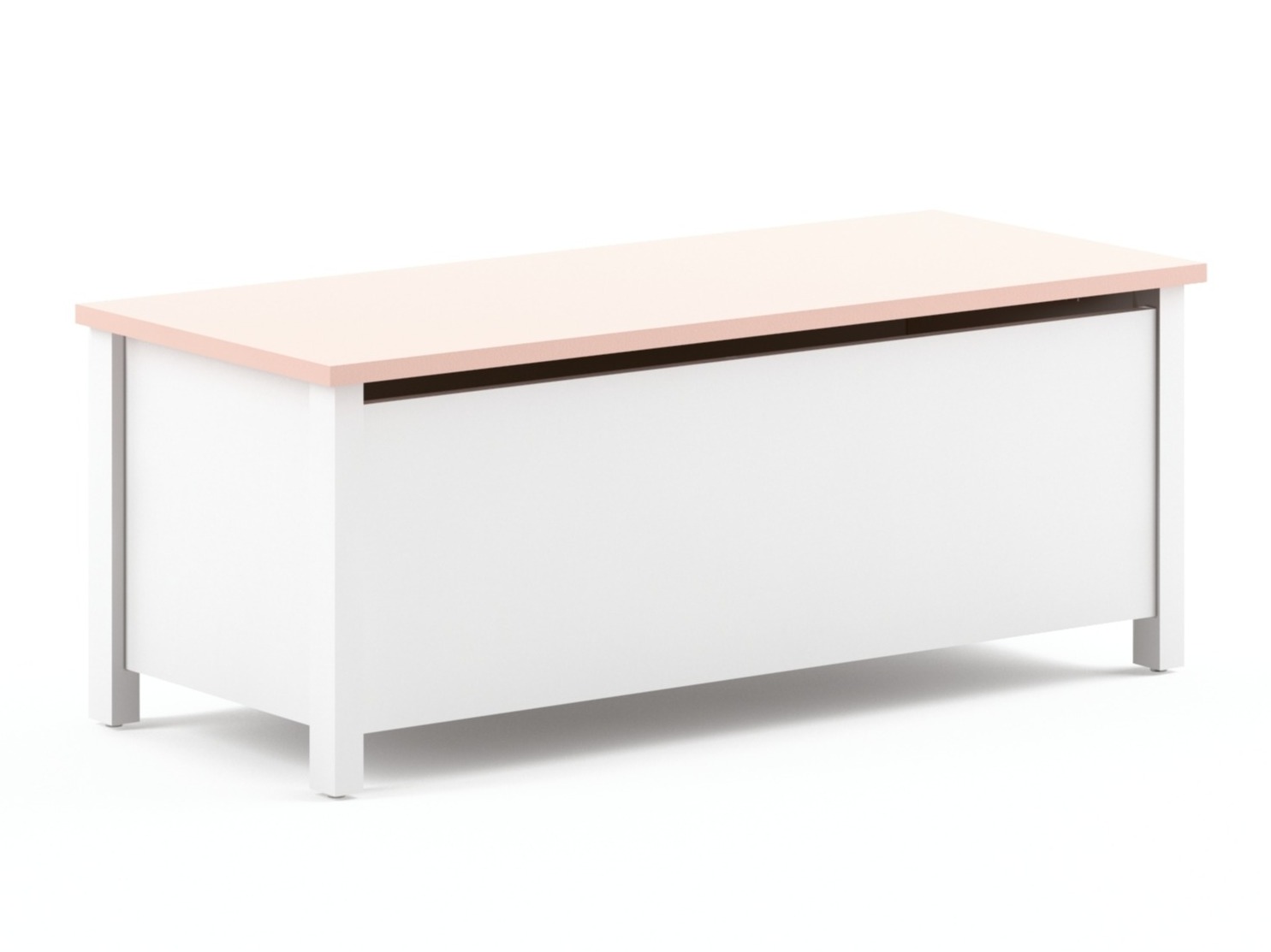 Caixa de armazenamento Velferi 120 (Branco + Rosa)
