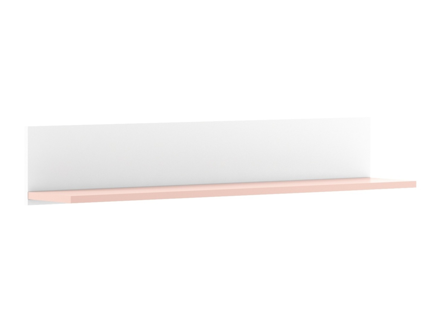 Estante de parede Velferi 122 (Branco + Rosé)