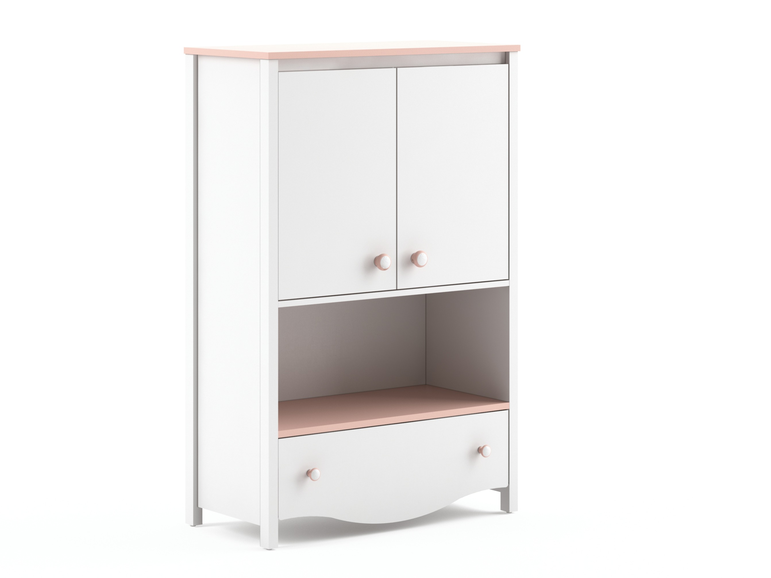 Estante Velferi 121 (Branco + Rosa)