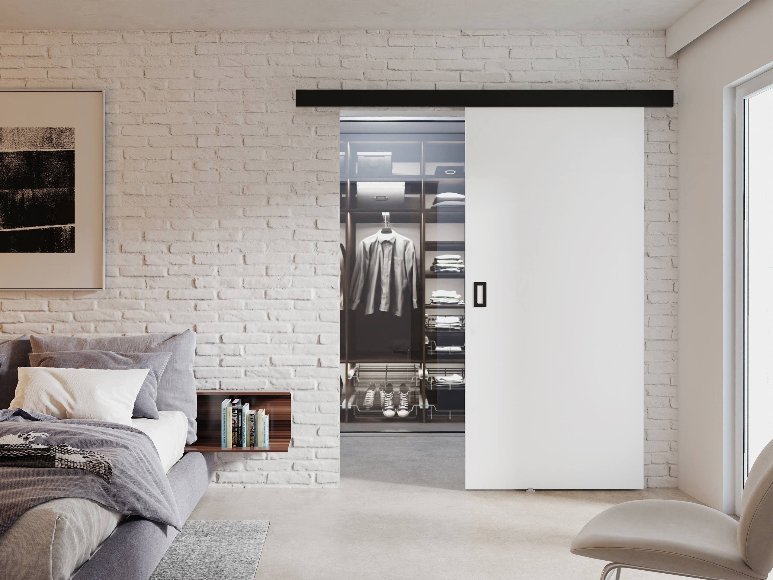 Porta de correr Dover 168 (Branco)