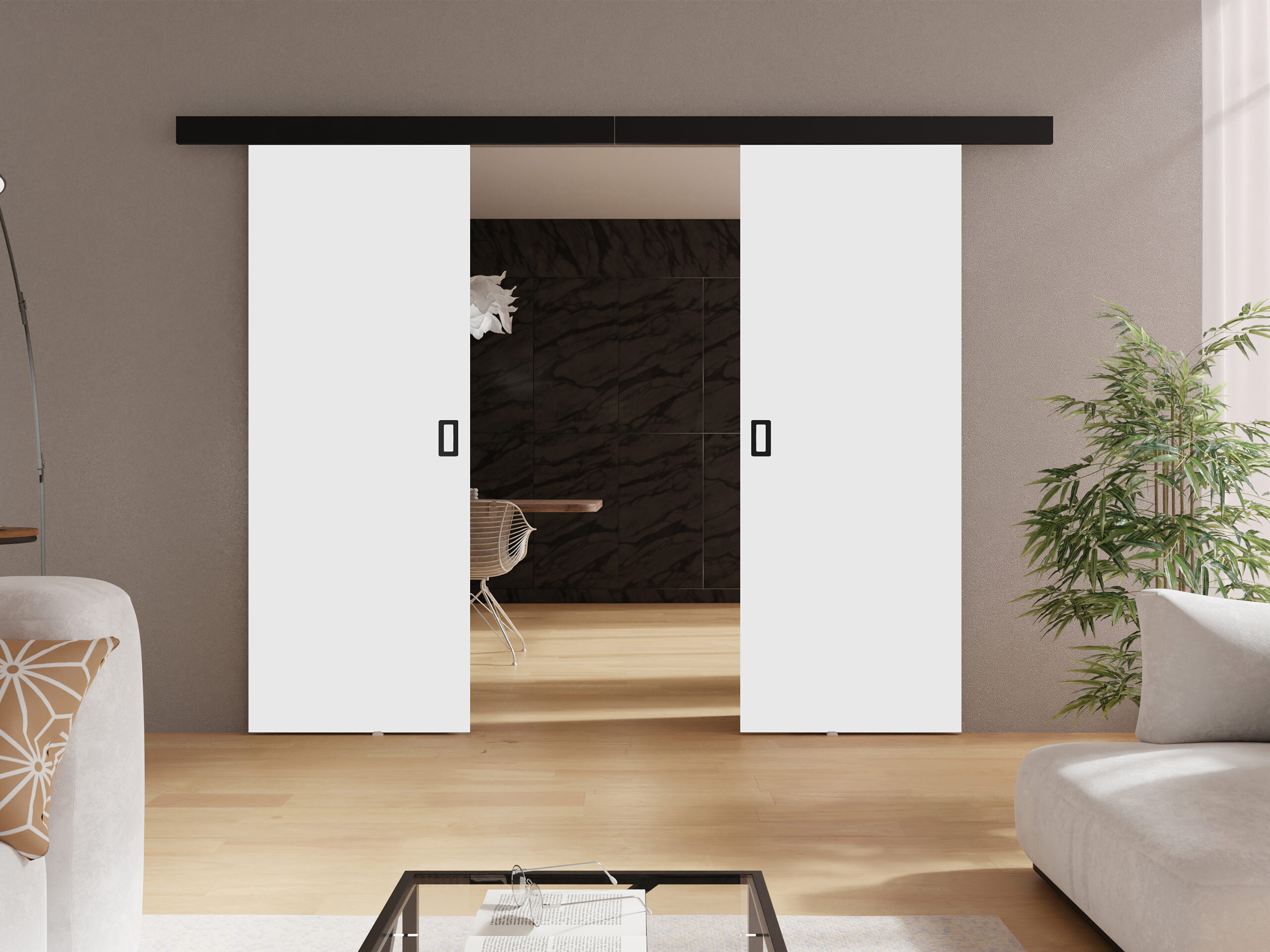 Porta de correr Dover 198 (Branco)