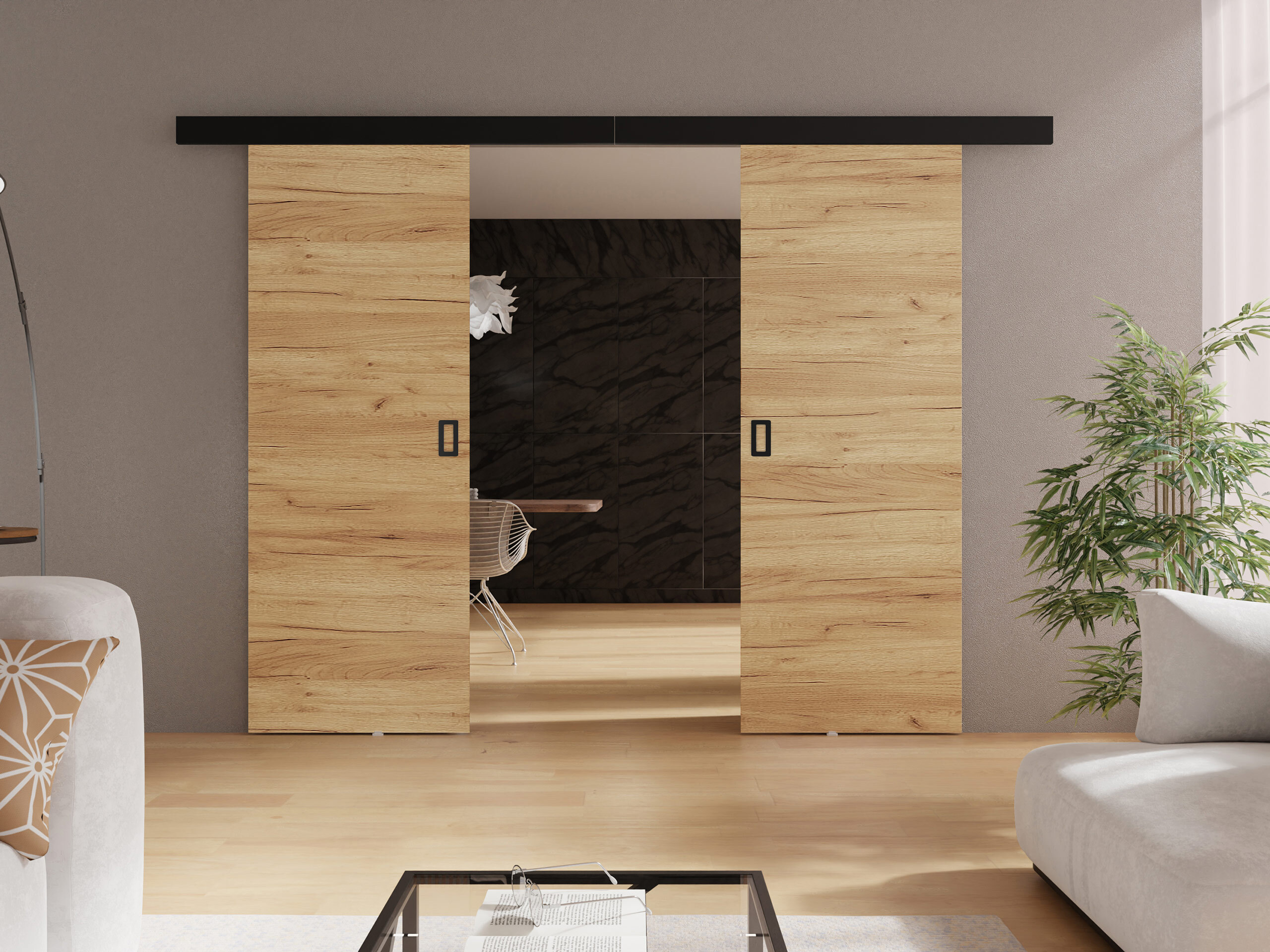 Porta de correr Dover 200 (Craft carvalho)