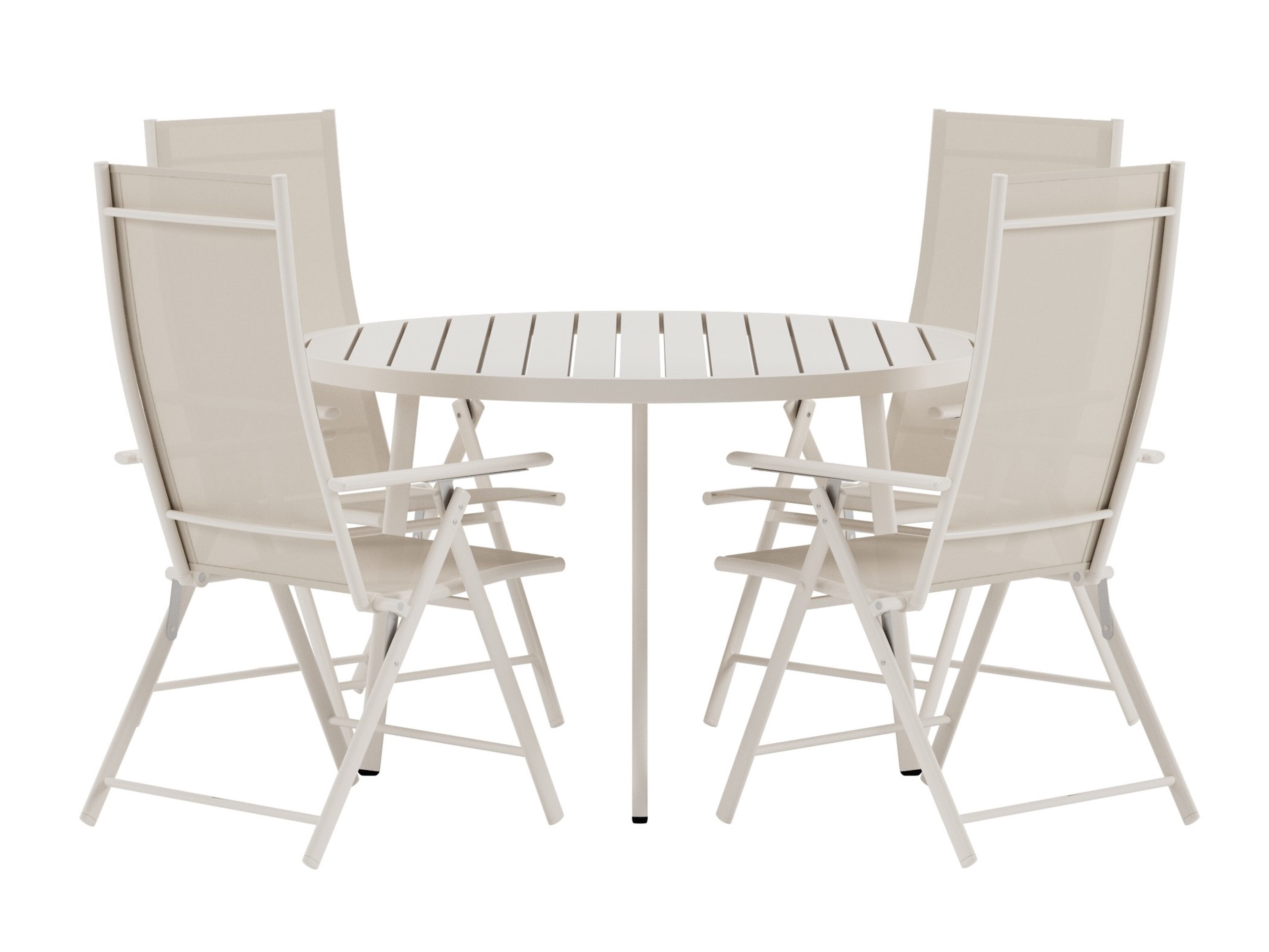 Conjunto de mesa e cadeiras Dallas 5257 (Bege)