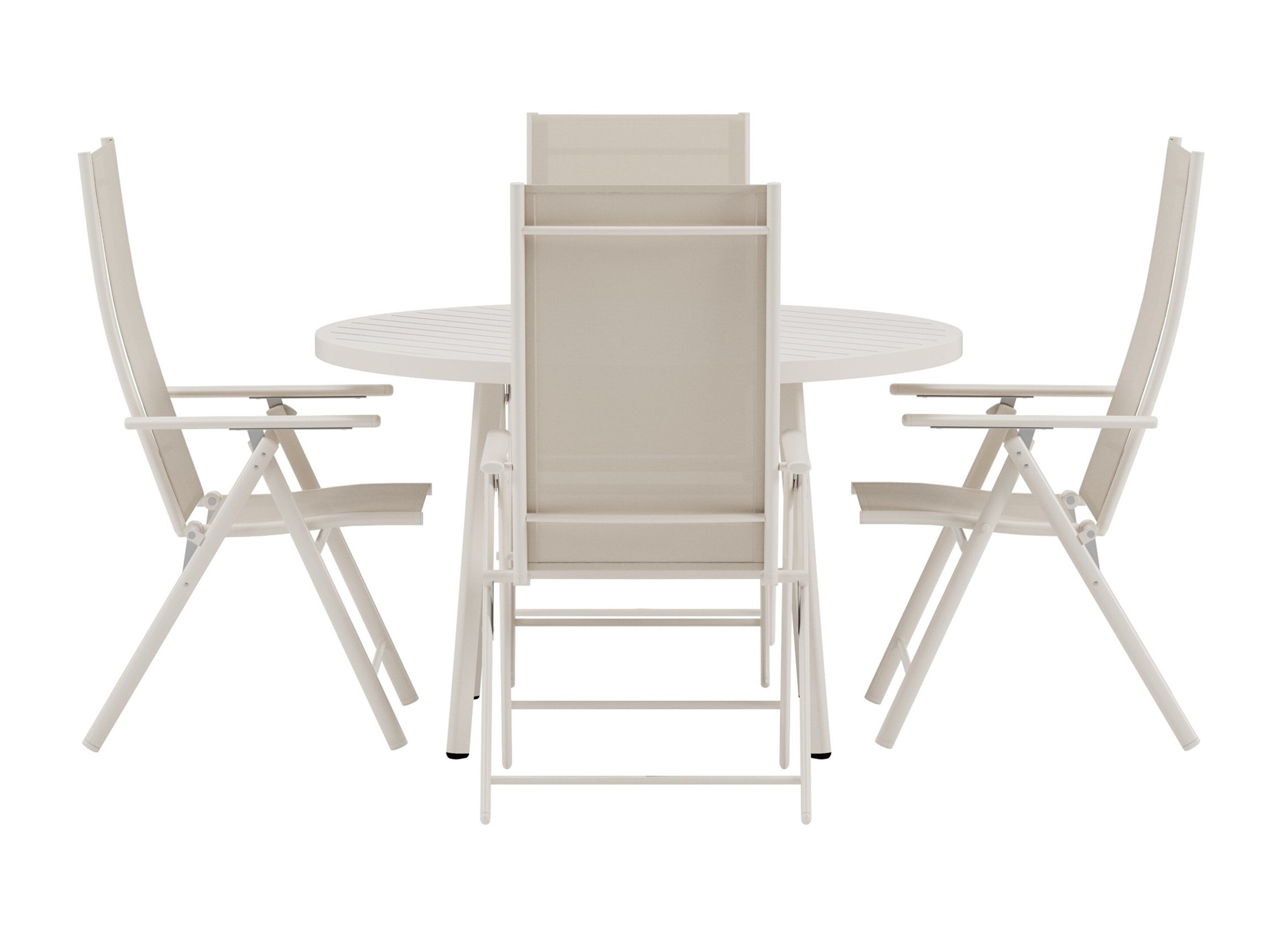 Conjunto de mesa e cadeiras Dallas 5257 (Bege)