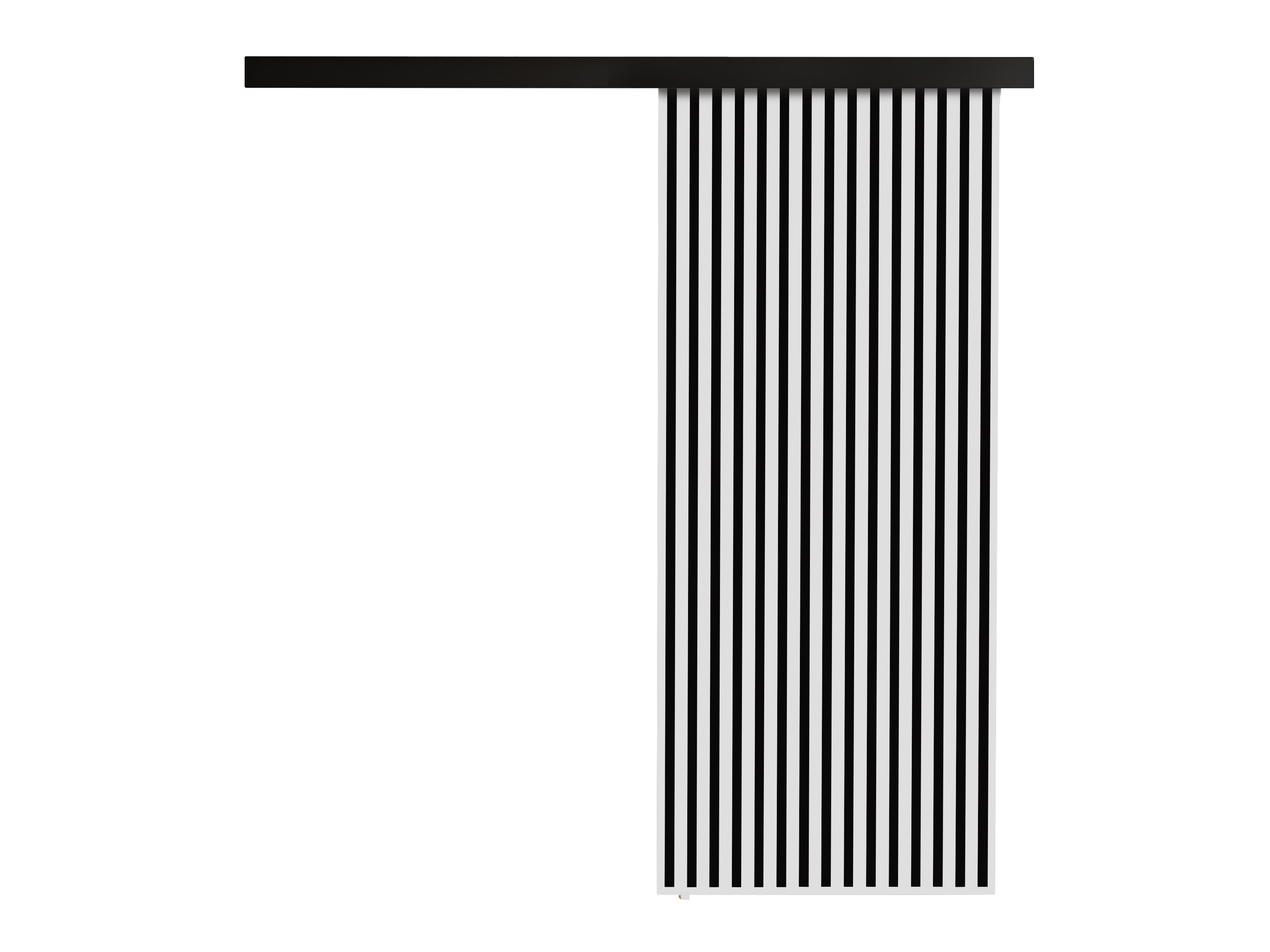 Porta de correr Dover 202 (Branco + Preto)