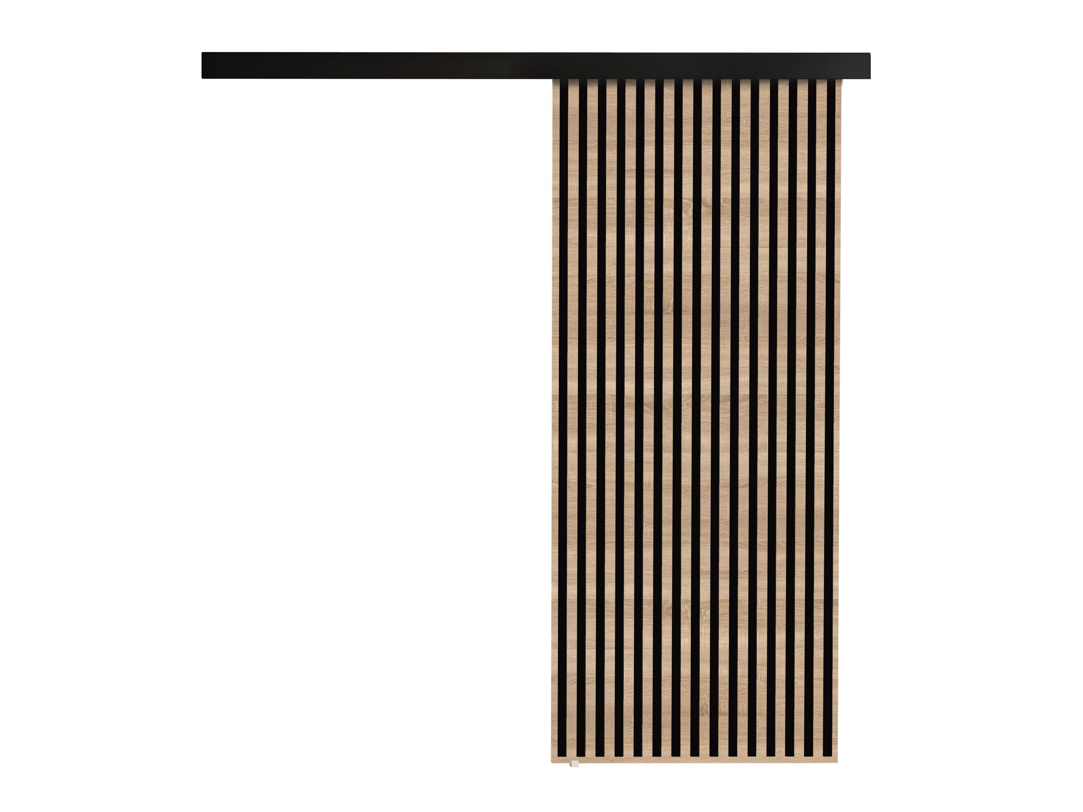 Porta de correr Dover 202 (Carvalho sonoma + Preto)