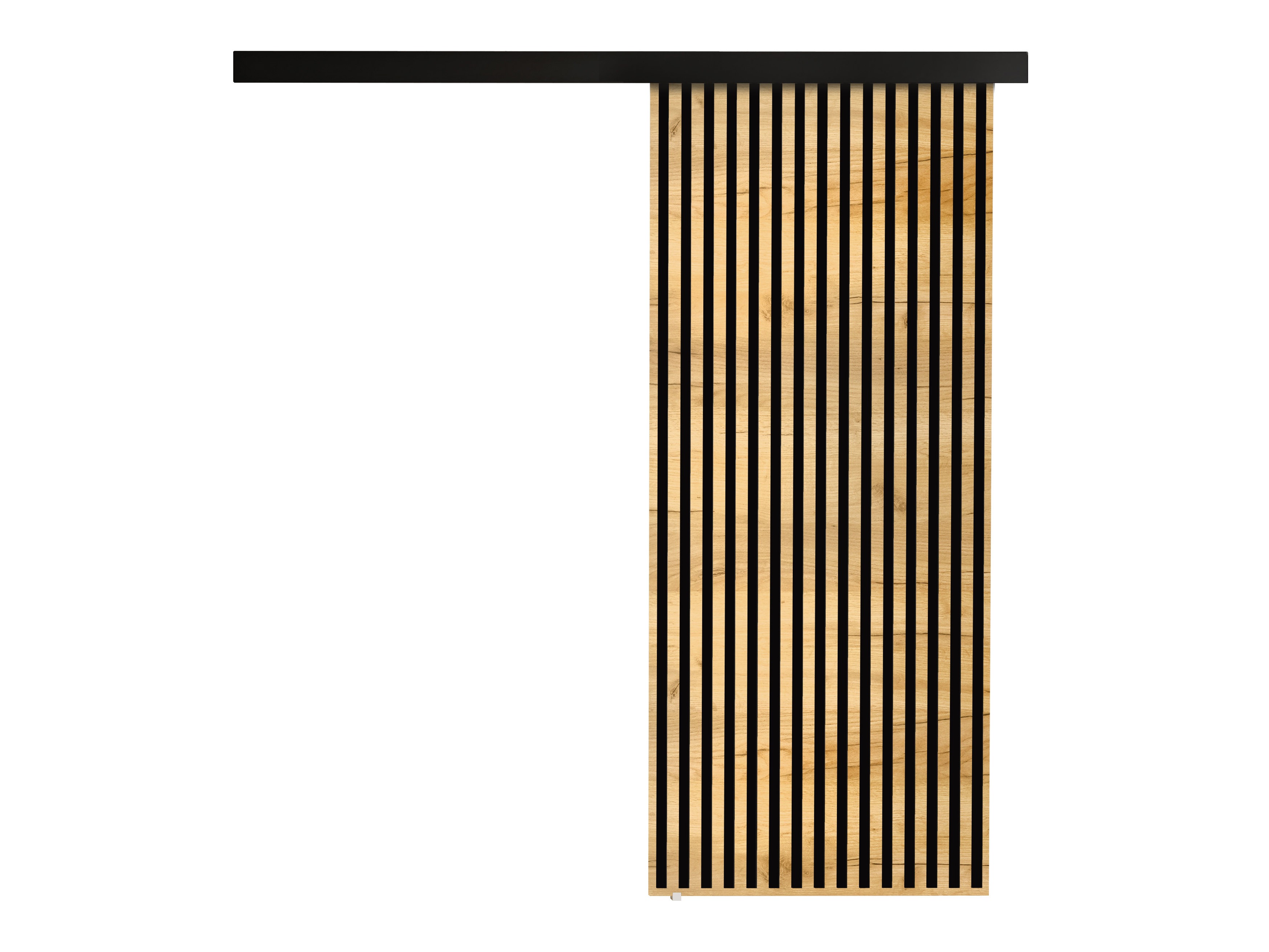 Porta de correr Dover 202 (Craft de carvalho dourado + Preto)