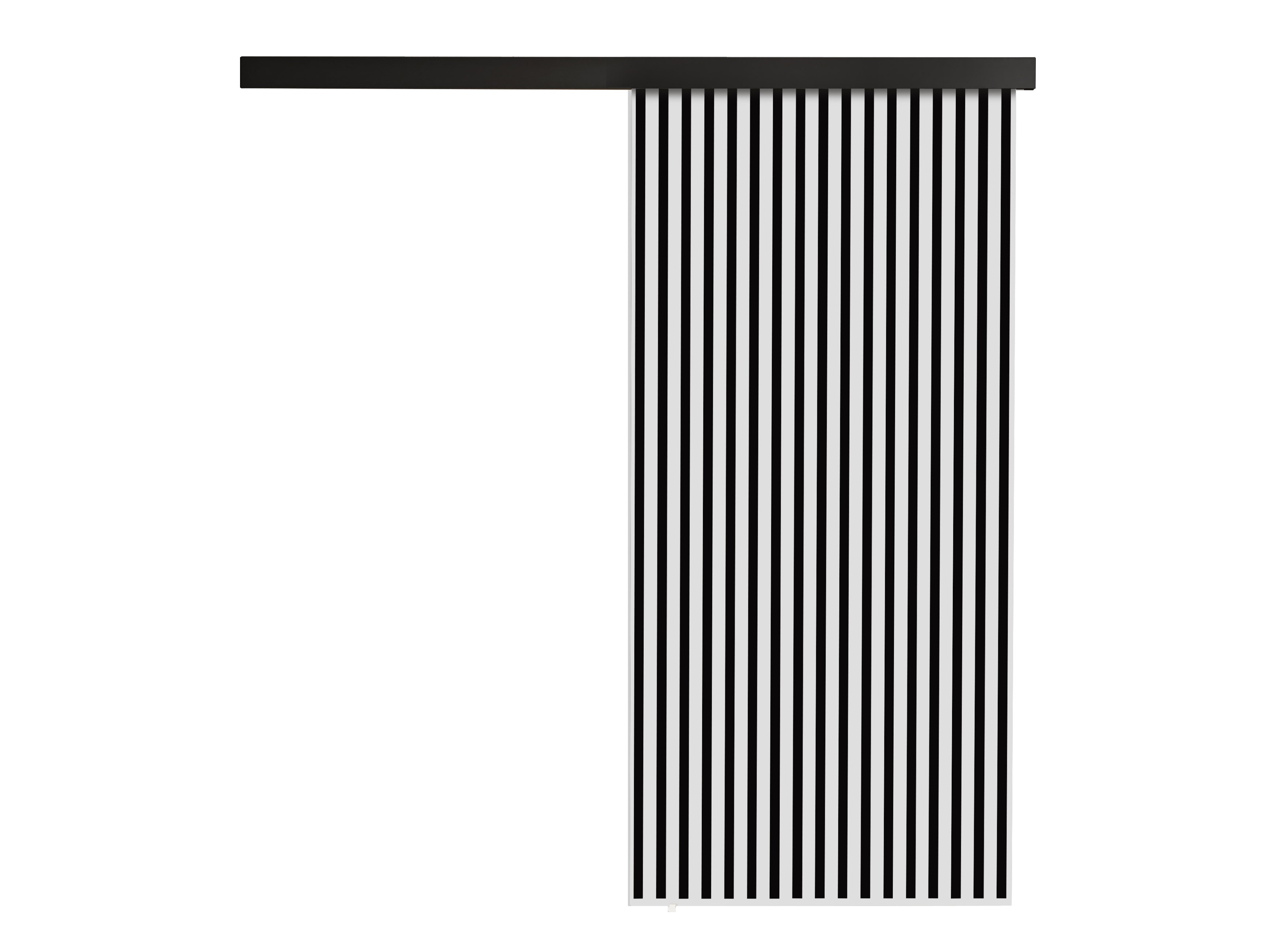 Porta de correr Dover 203 (Branco + Preto)