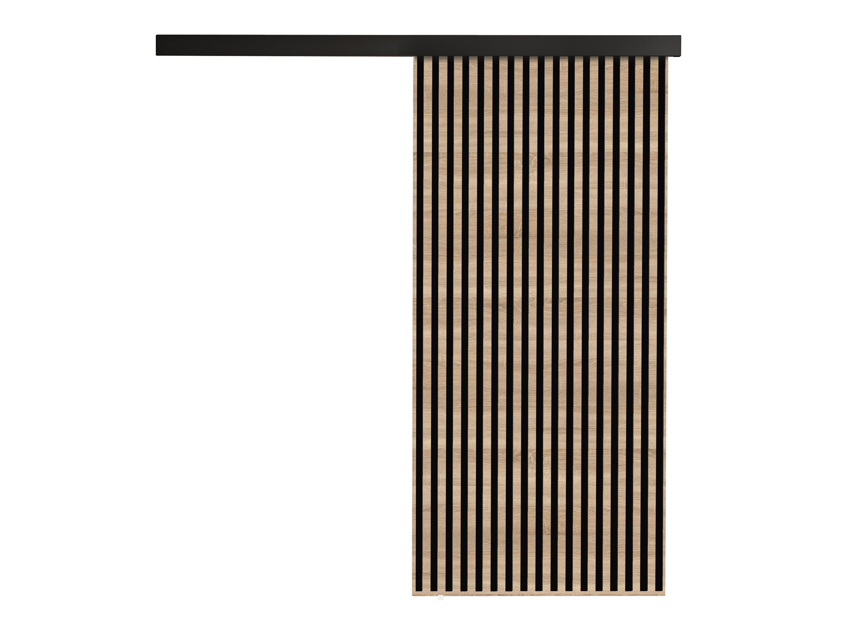 Porta de correr Dover 203 (Carvalho sonoma + Preto)