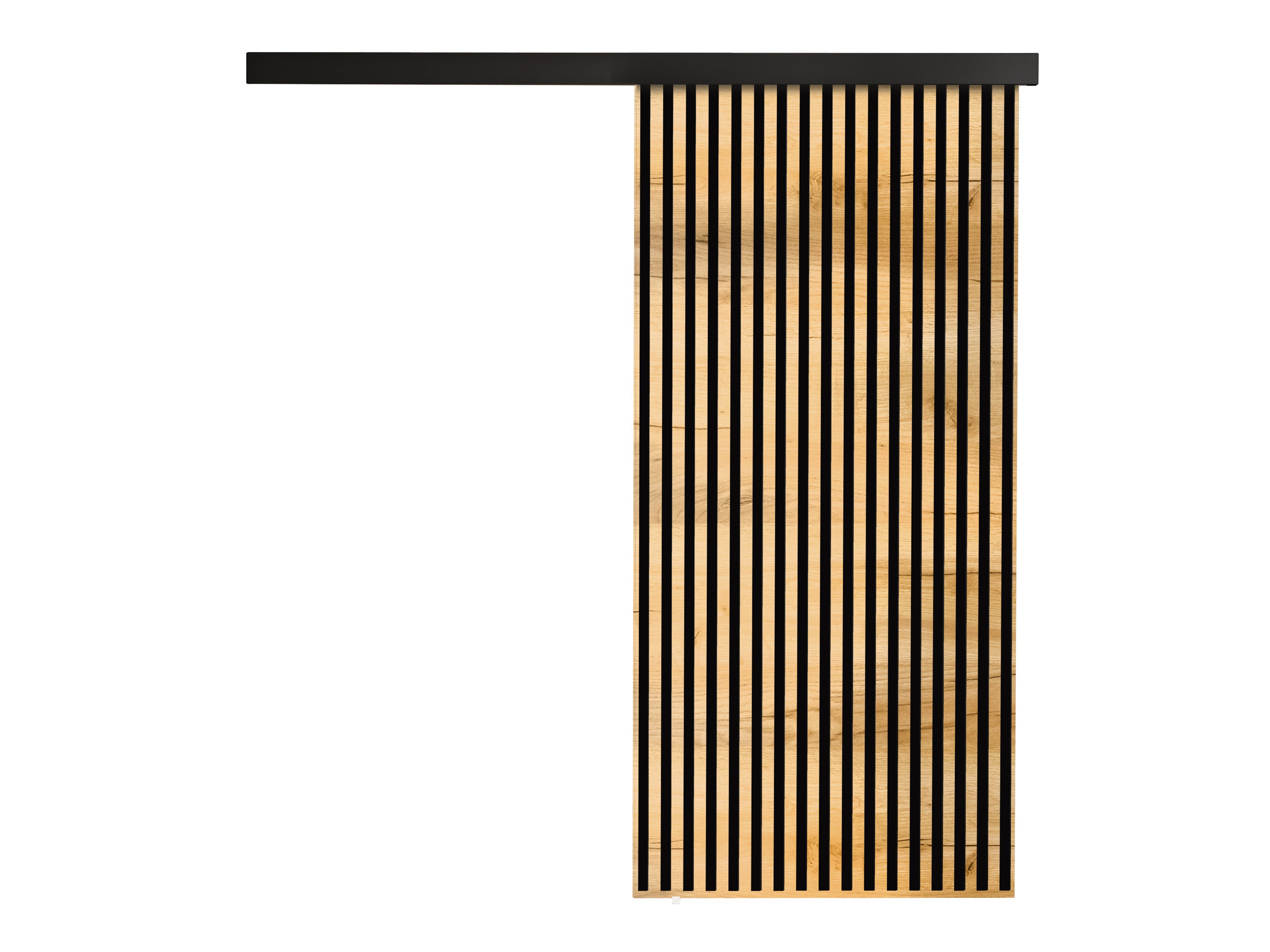 Porta de correr Dover 203 (Craft de carvalho dourado + Preto)