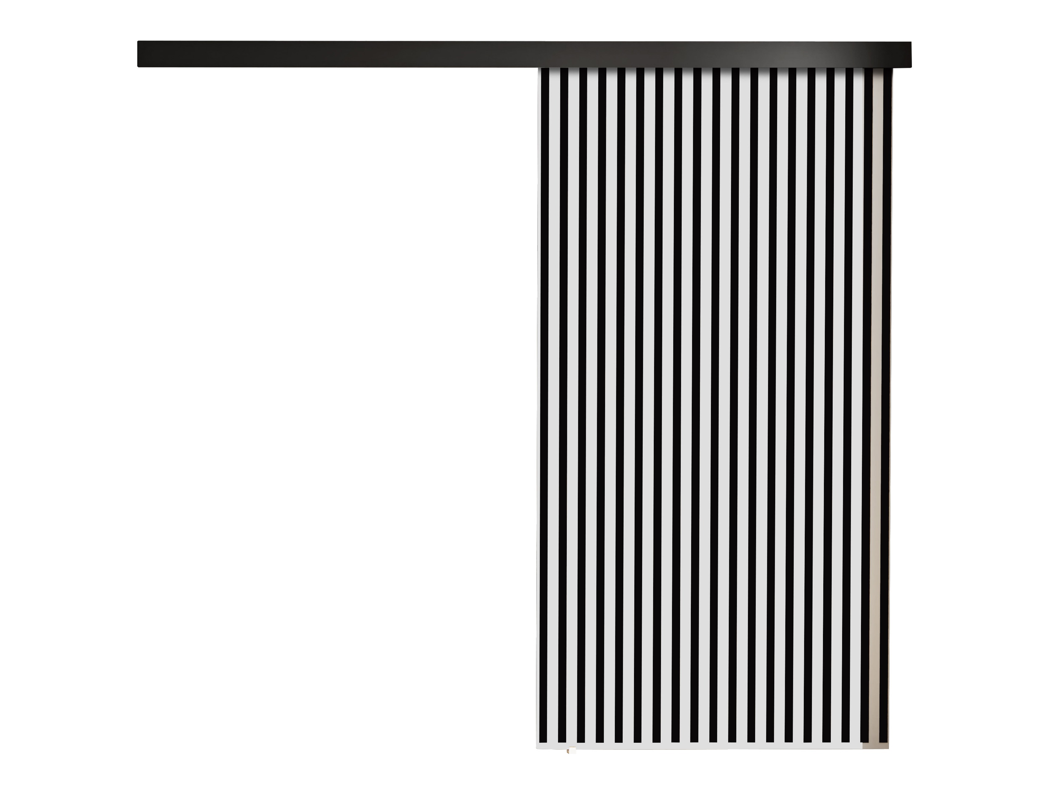 Porta de correr Dover 204 (Branco + Preto)