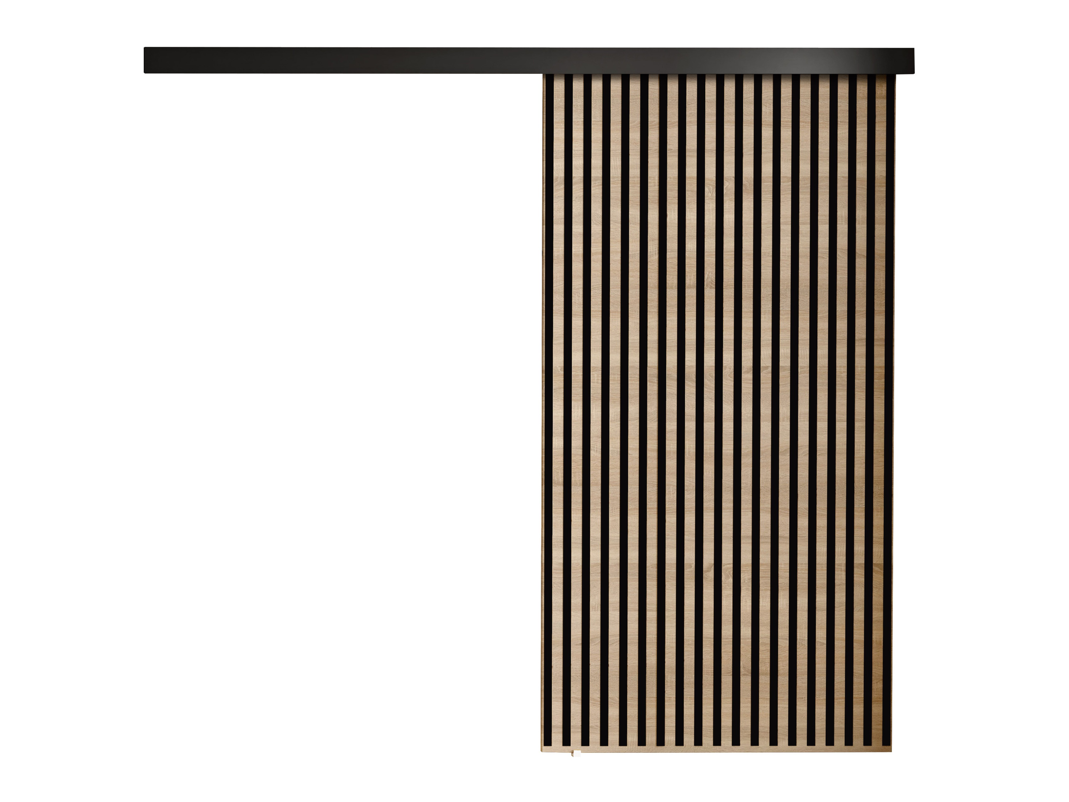 Porta de correr Dover 204 (Carvalho sonoma + Preto)