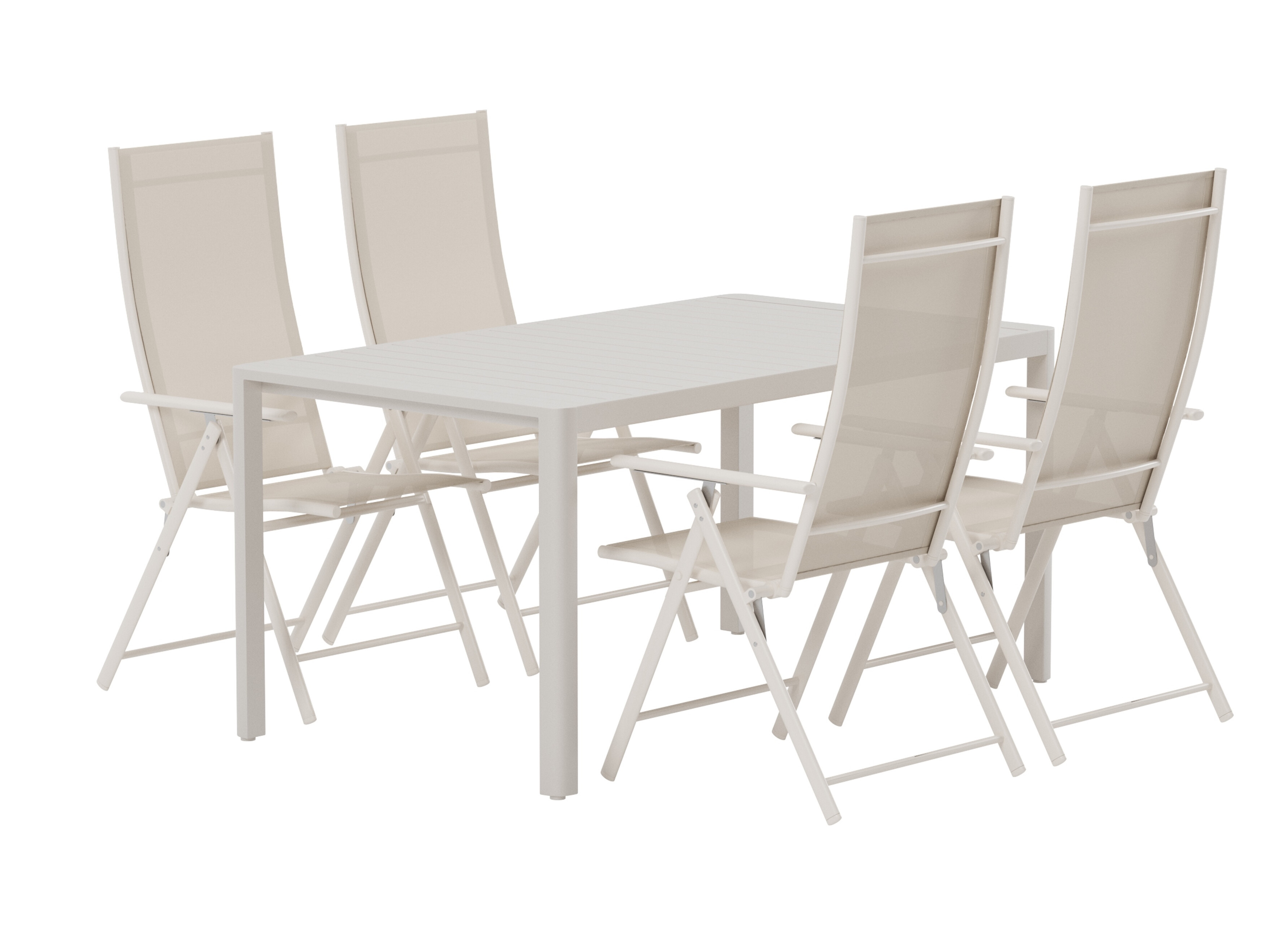 Conjunto de mesa e cadeiras Dallas 5255 (Bege)