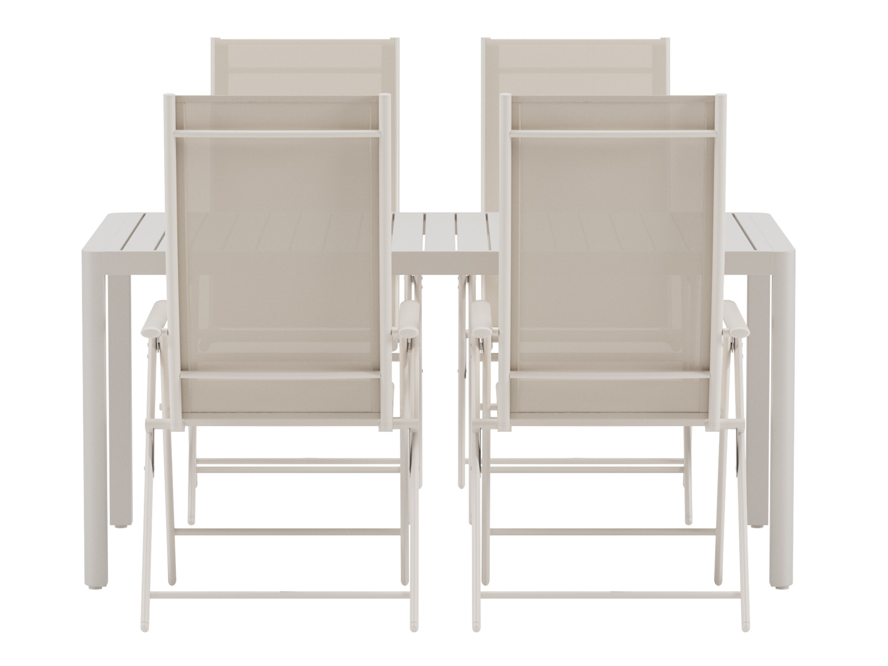 Conjunto de mesa e cadeiras Dallas 5255 (Bege)