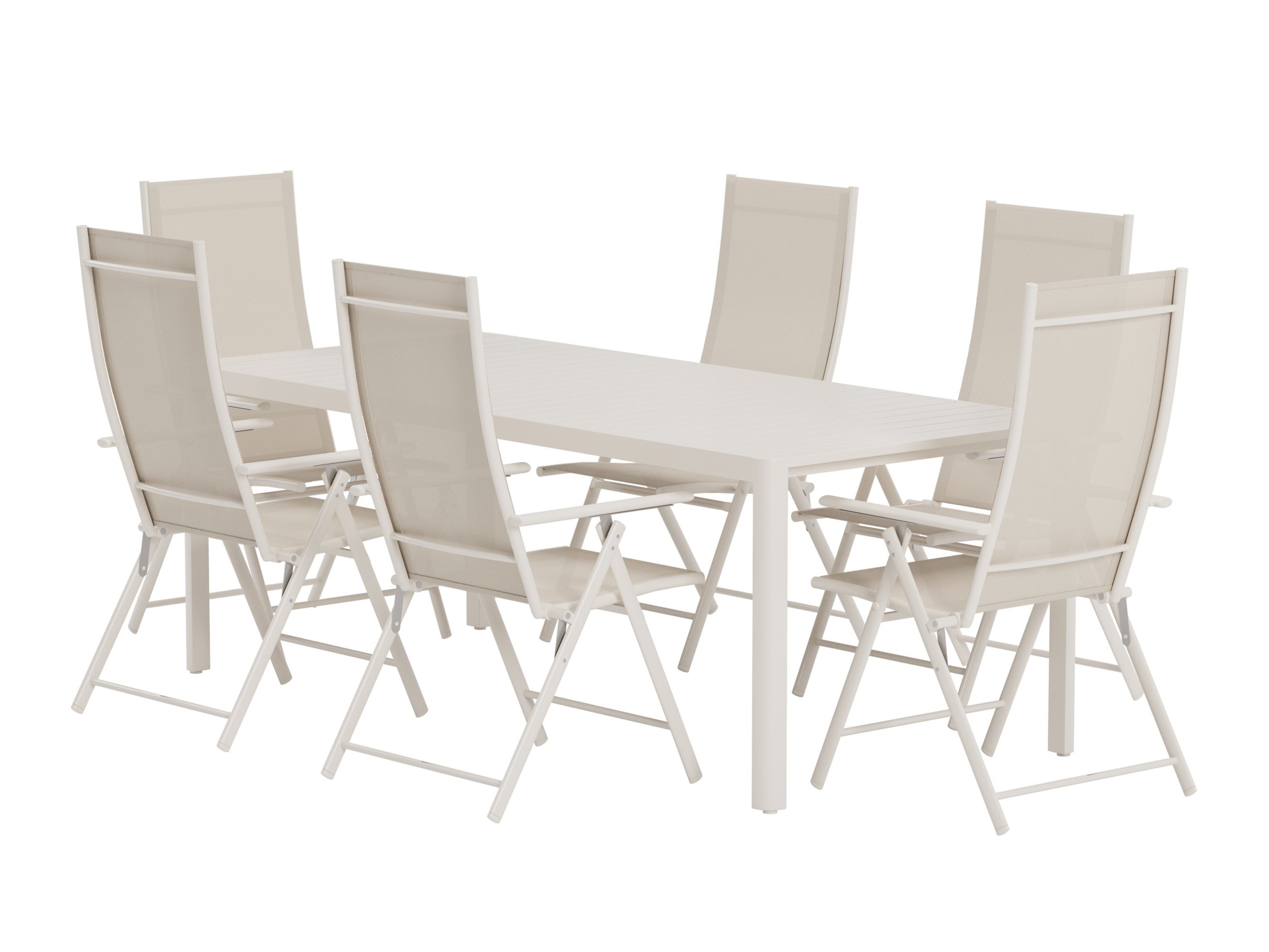 Conjunto de mesa e cadeiras Dallas 5256 (Bege)