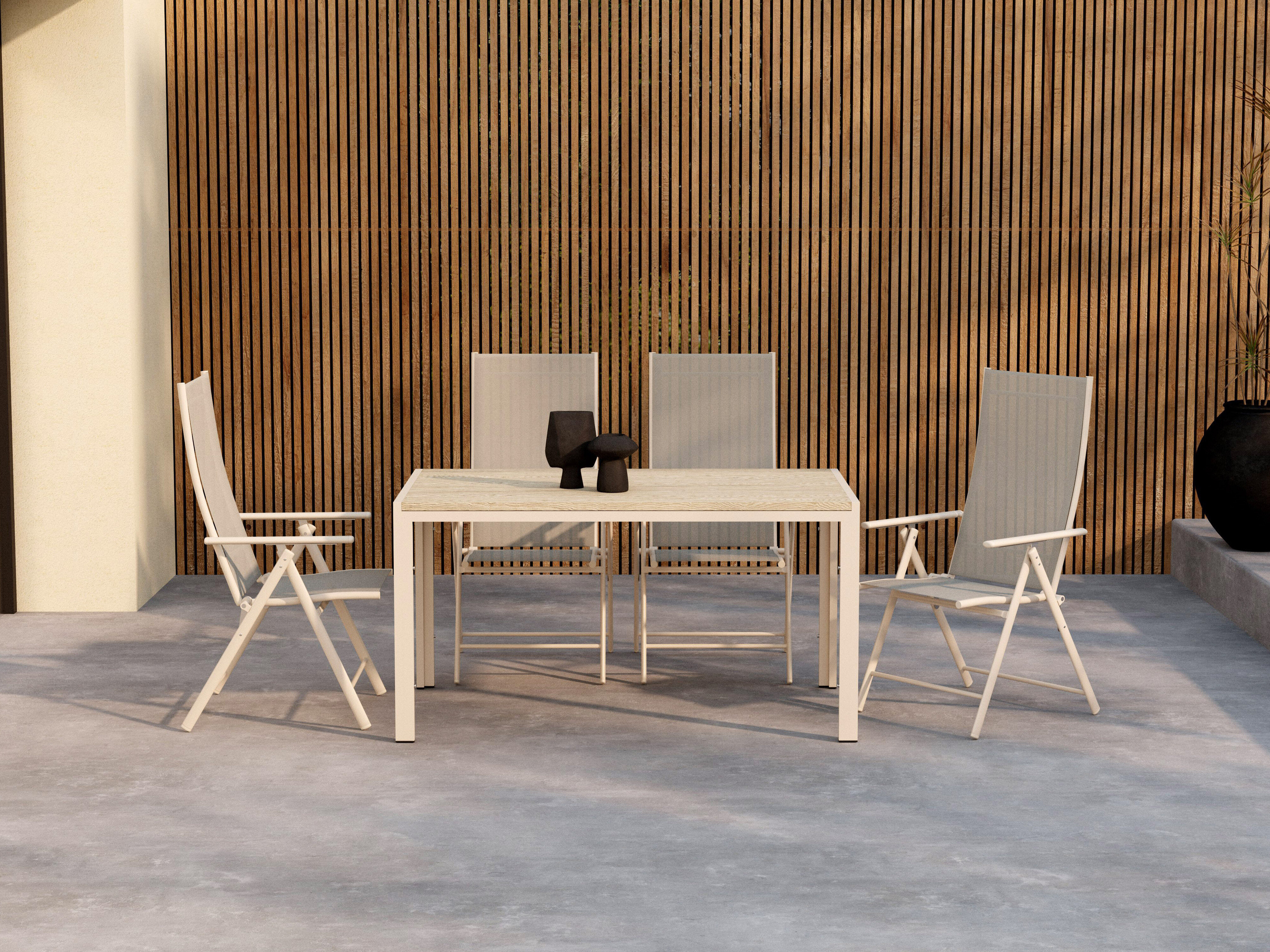 Conjunto de mesa e cadeiras Dallas 5261 (Bege)