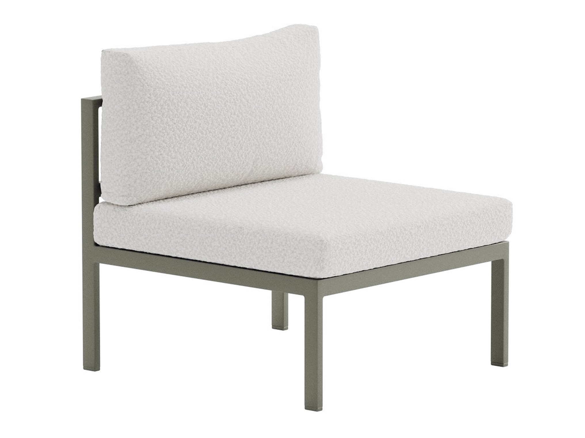 Poltrona para o exterior Camorlo 100 (Branco + Chaki)