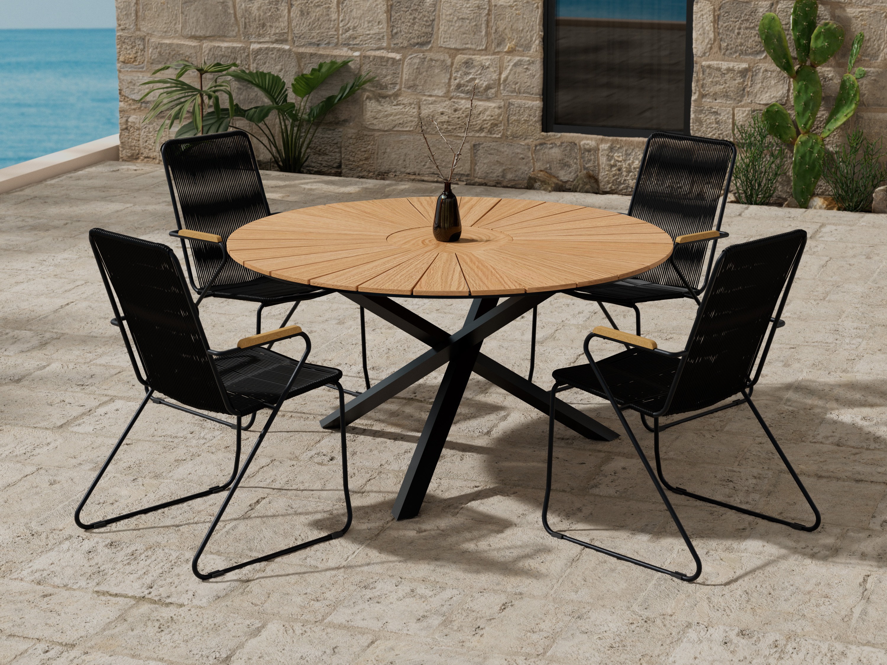 Conjunto de mesa e cadeiras Dallas 5272