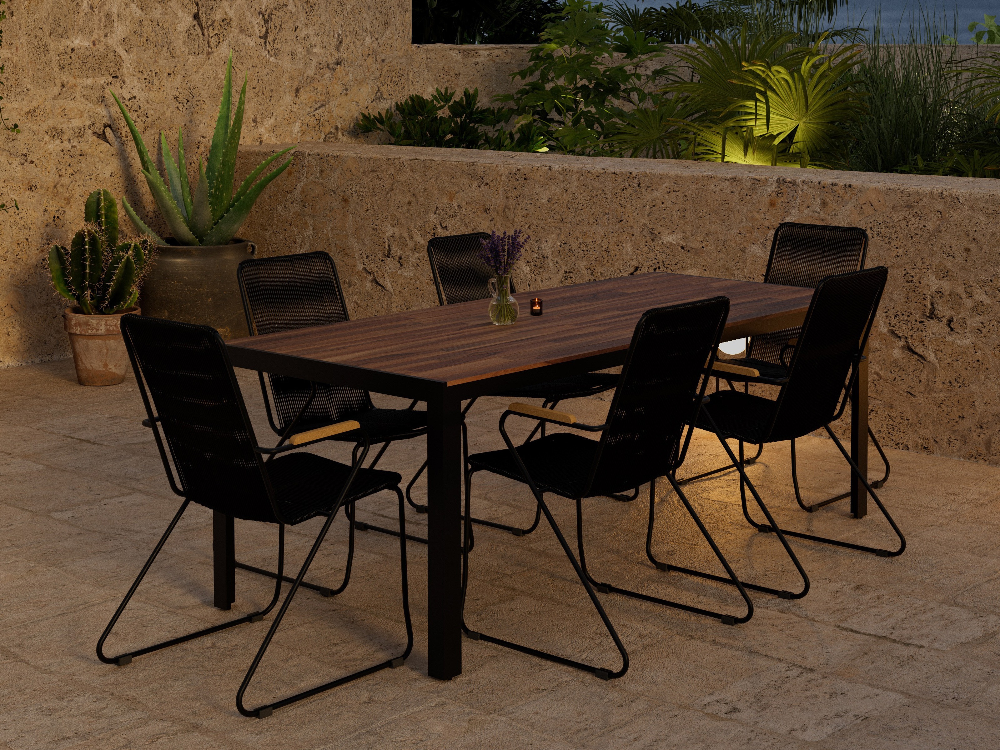 Conjunto de mesa e cadeiras Dallas 5273