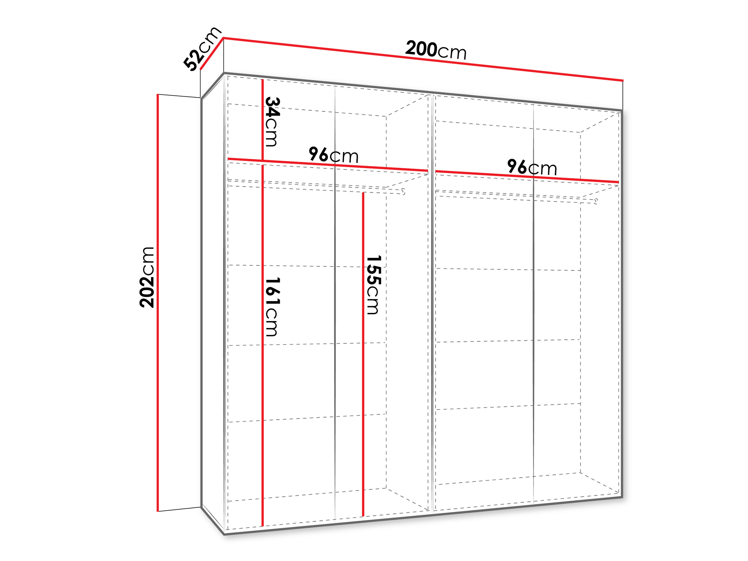 Roupeiro Hartford 598 (Branco)