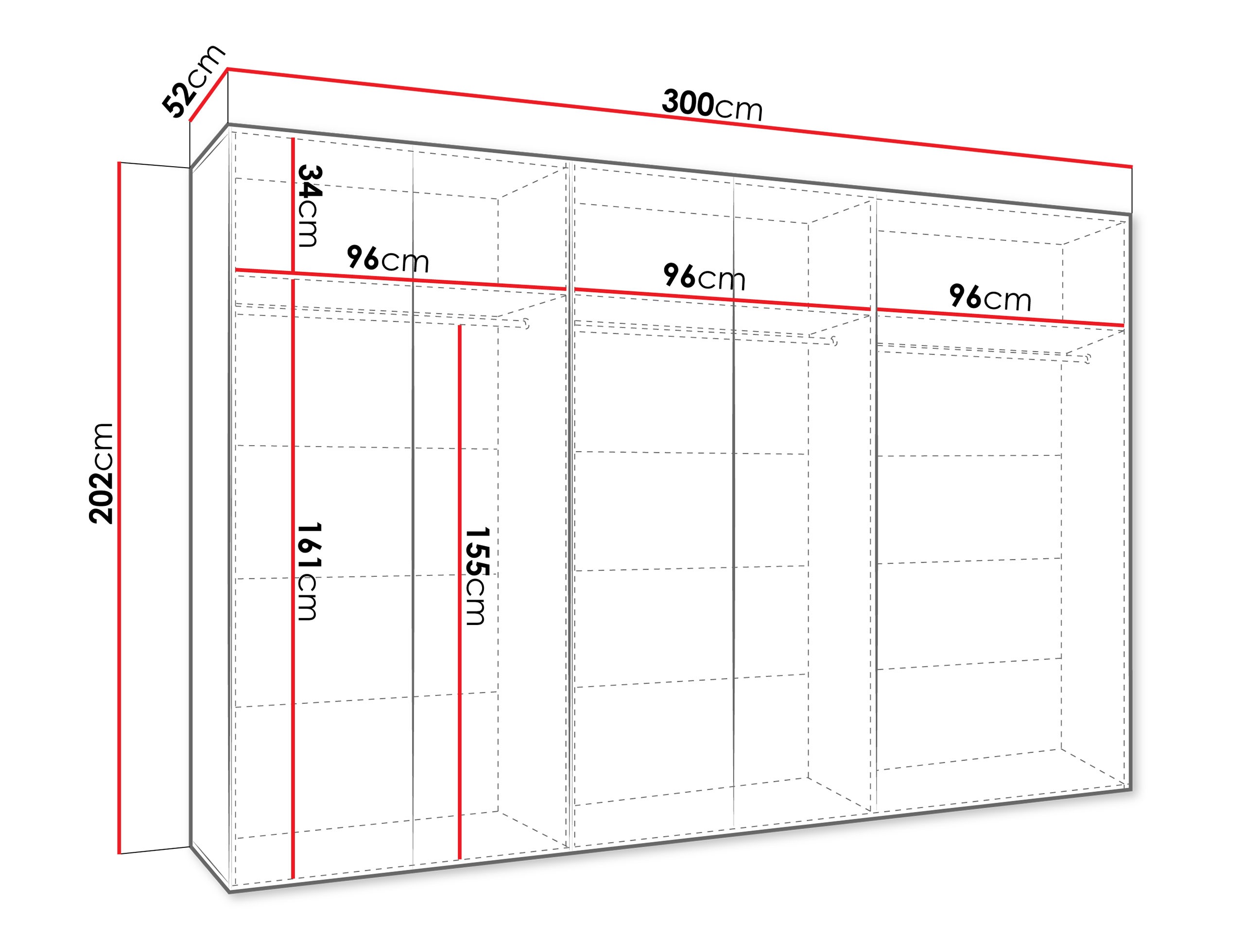 Roupeiro Hartford 599 (Preto)