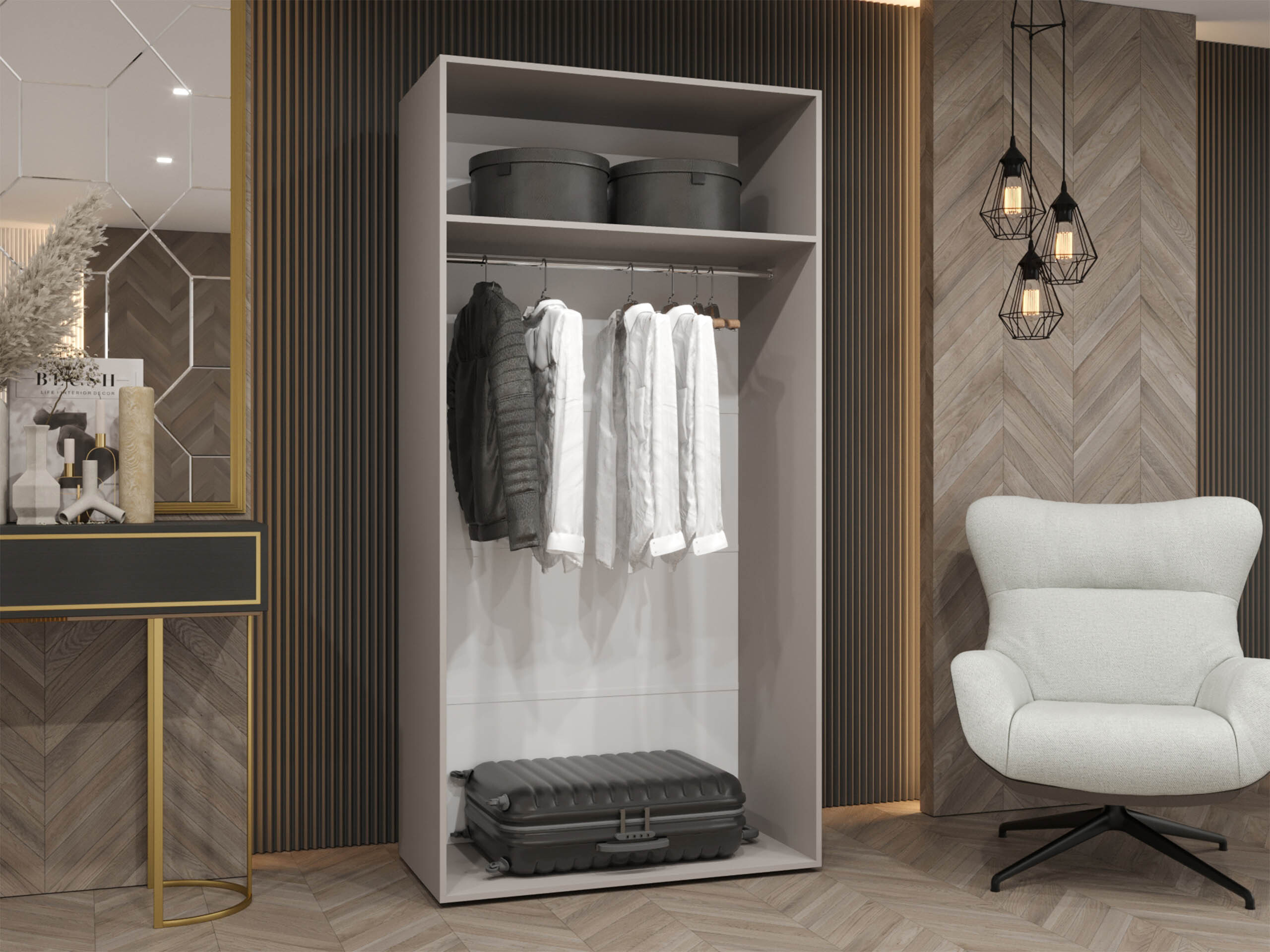 Roupeiro Hartford 600 (Preto)