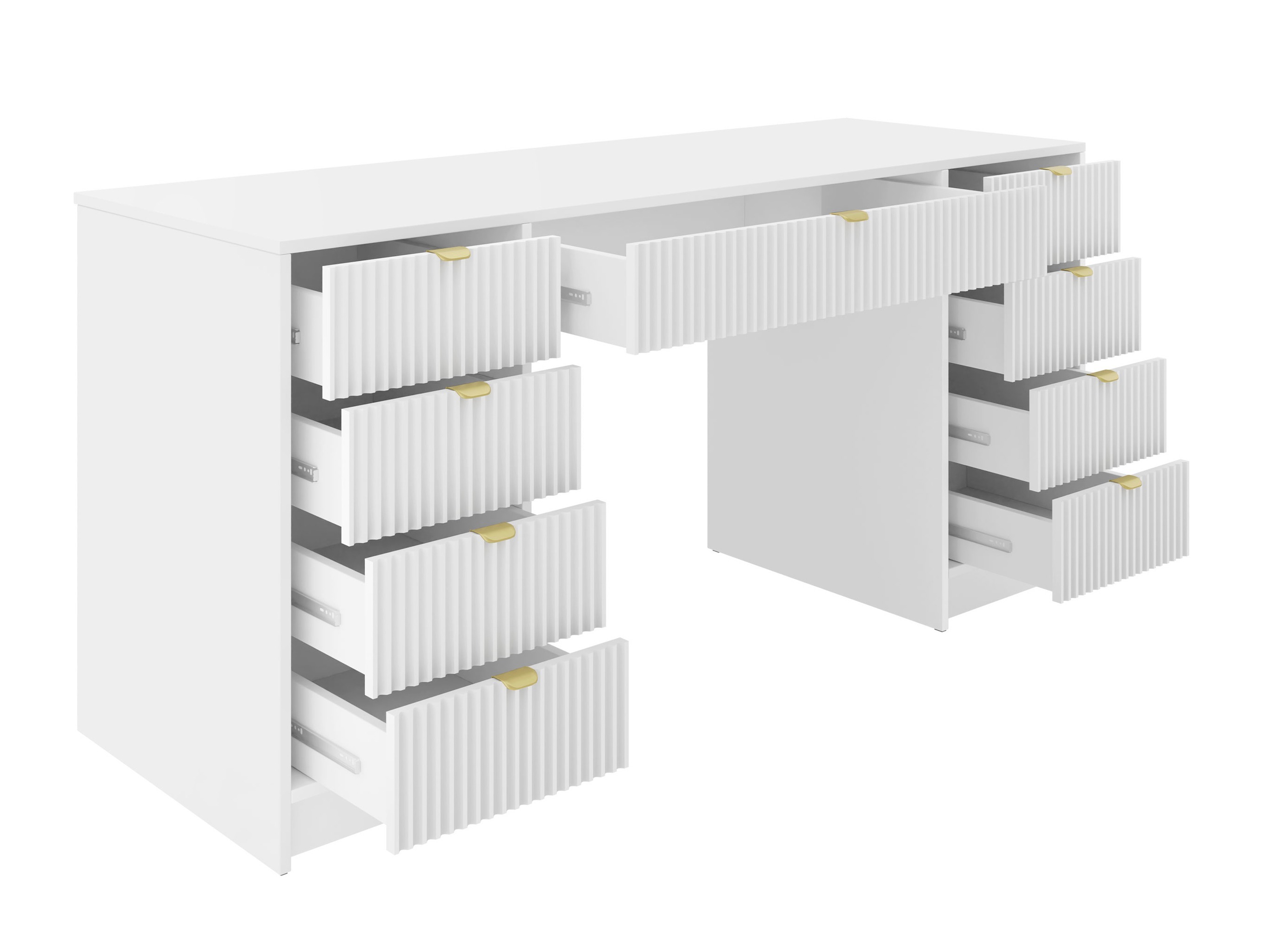 Conjunto para escritório em casa Comfivo Papilio VI (Branco)