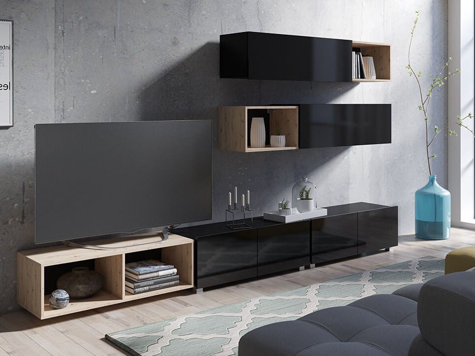 Estante de parede Remus (Carvalho Artisan)