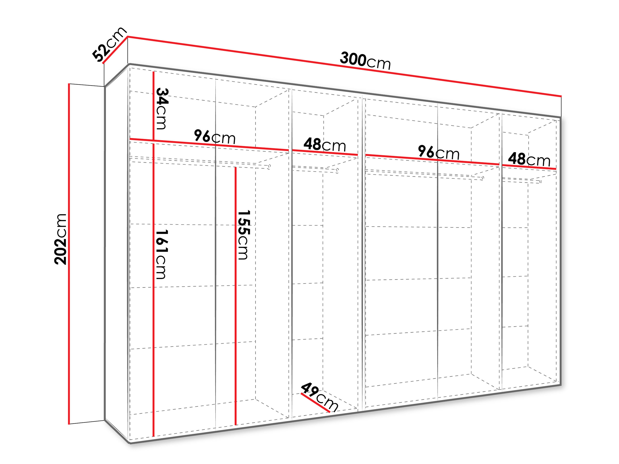 Roupeiro Hartford 617 (Preto)