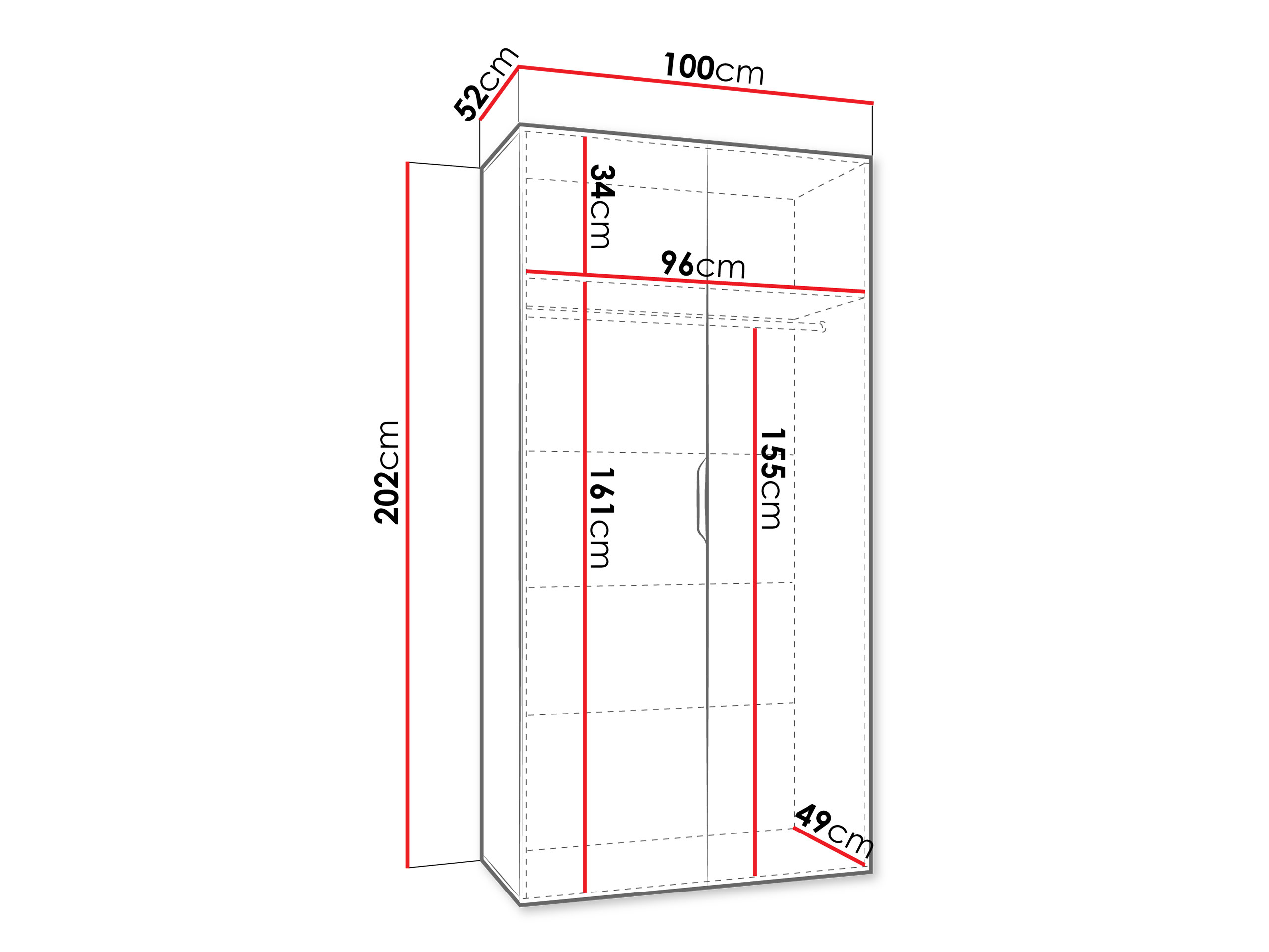 Roupeiro Hartford 618 (Preto)