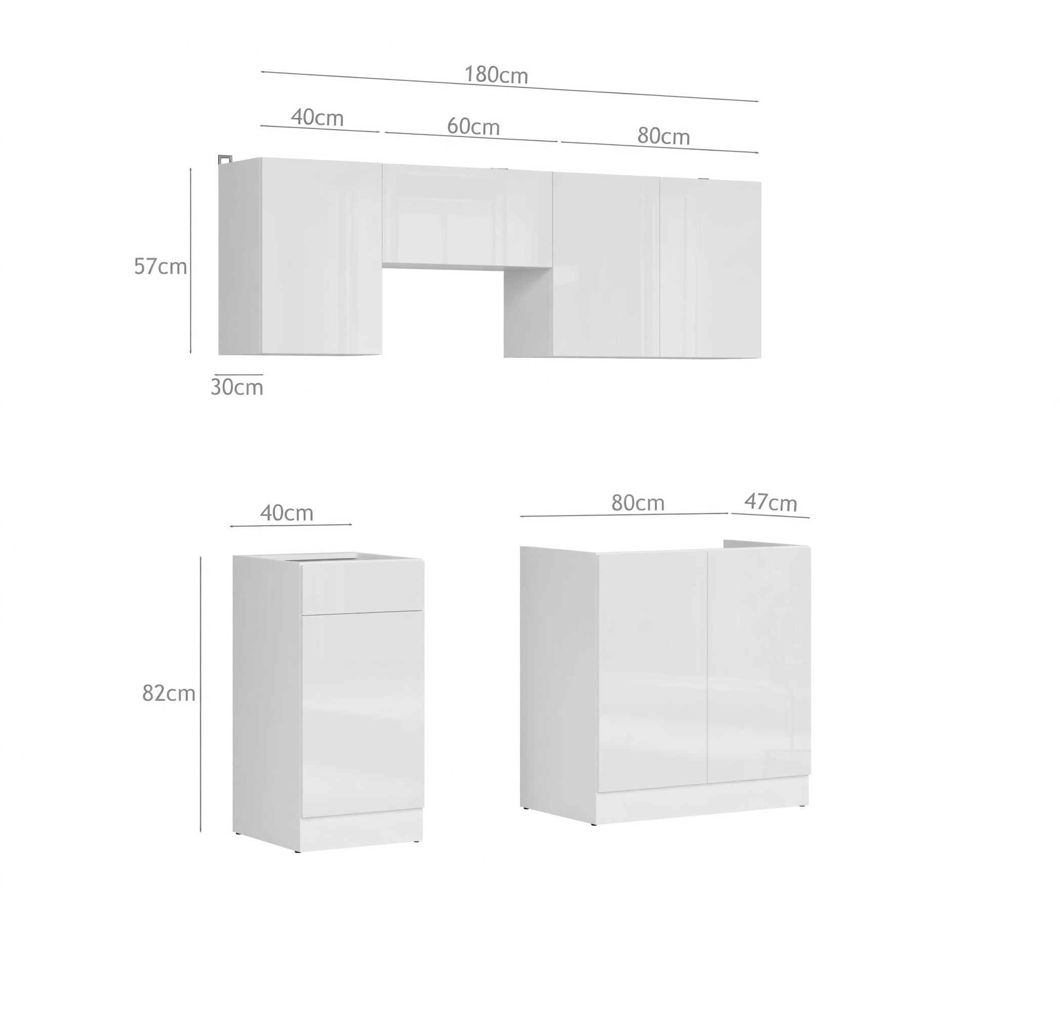Conjunto de cozinha modular Juno 117