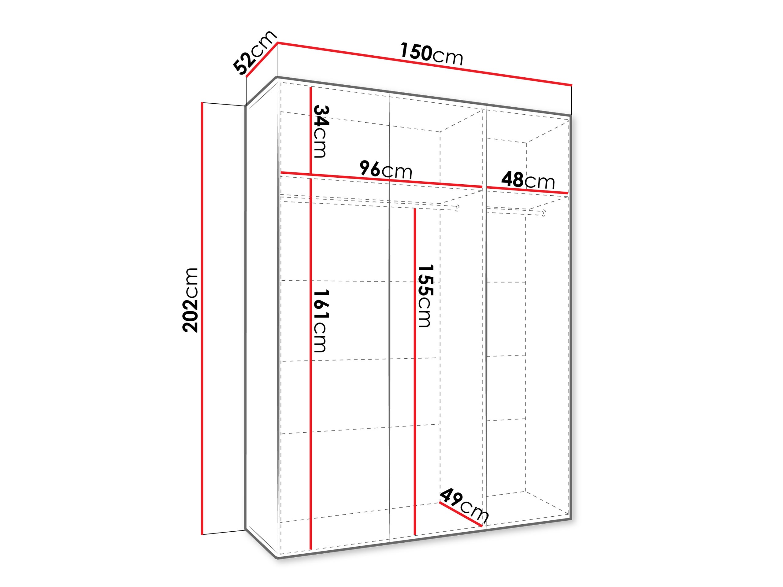 Roupeiro Hartford 619 (Branco)