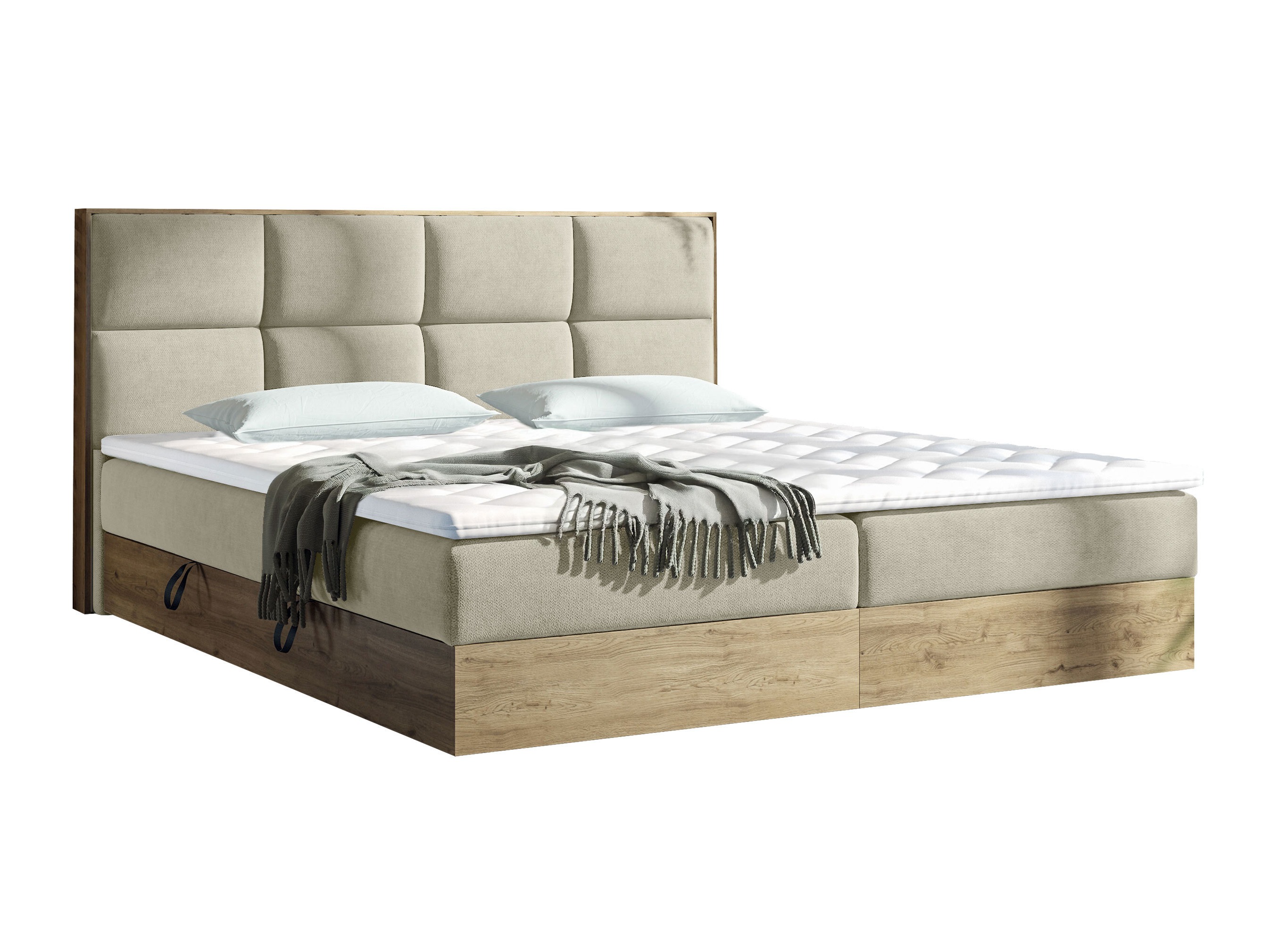 Cama continental ComfiDream Miraena (Carvalho dourado + Soro 21)