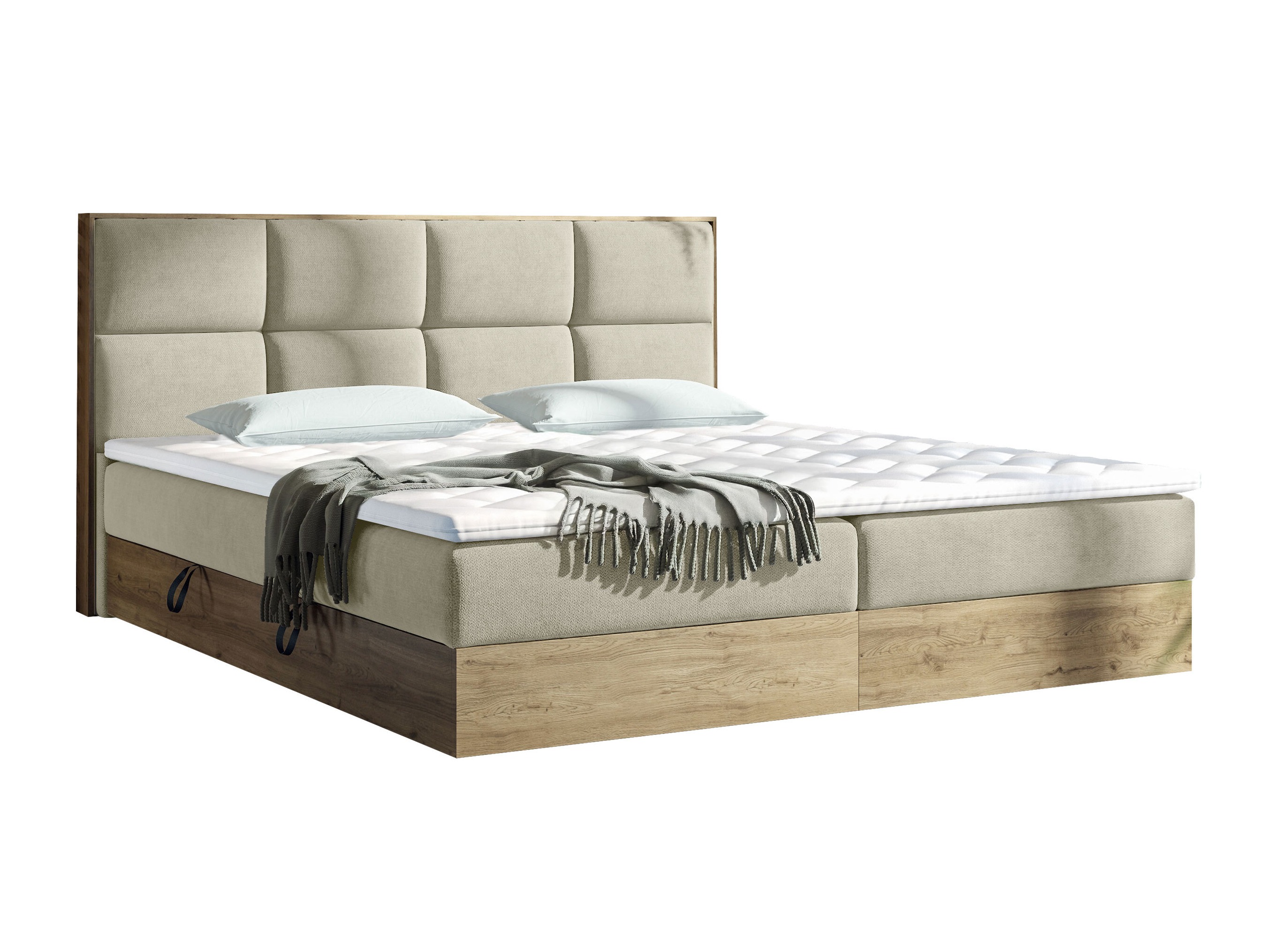 Cama continental ComfiDream Miraena (Carvalho dourado + Soro 21)