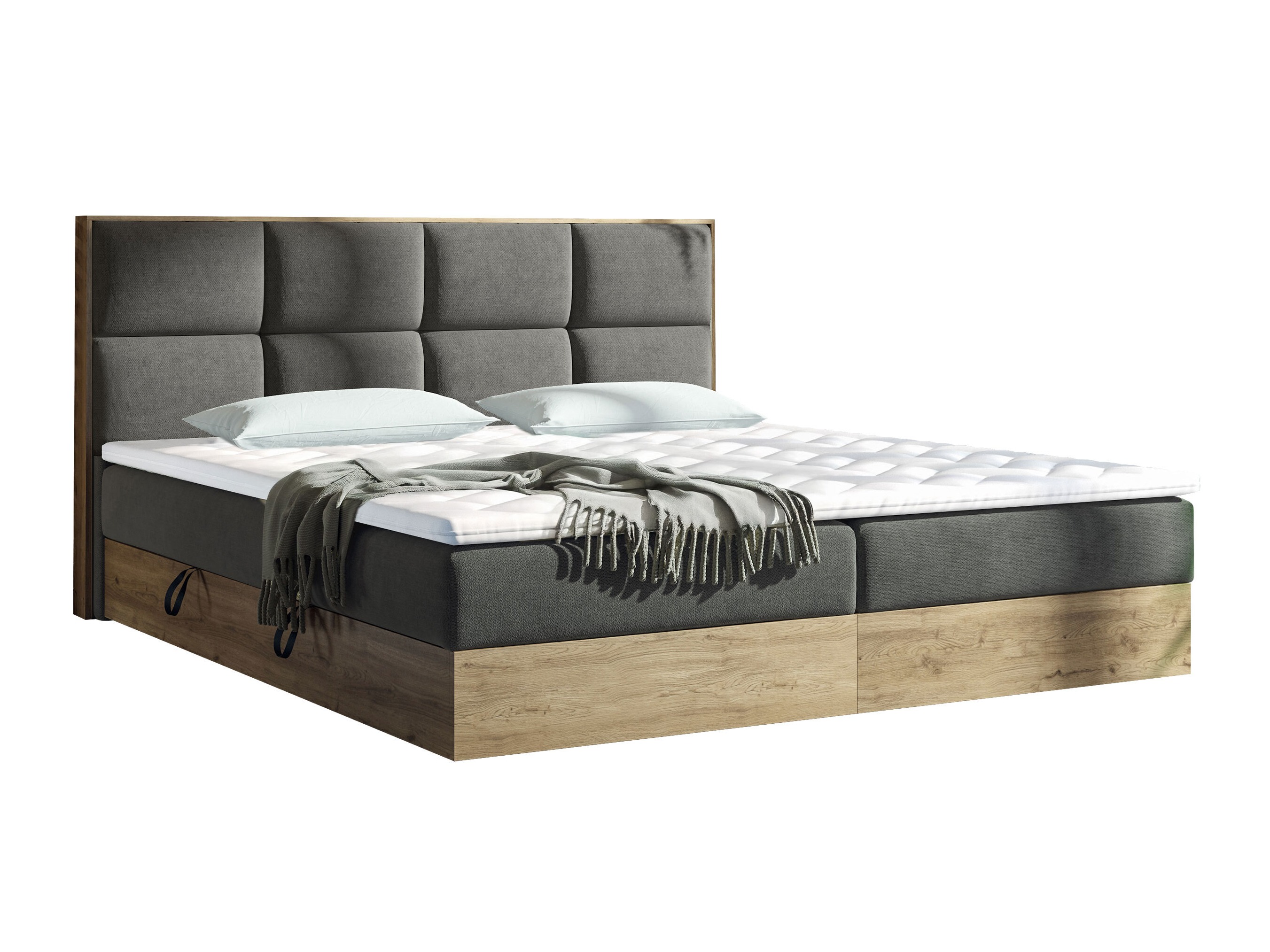 Cama continental ComfiDream Miraena (Carvalho dourado + Soro 97)